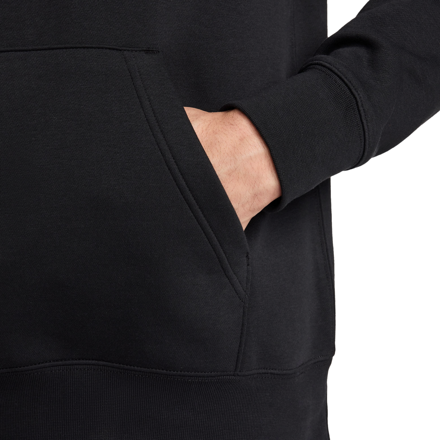 Nike Club Pullover Hoodie - Men's - Black/White