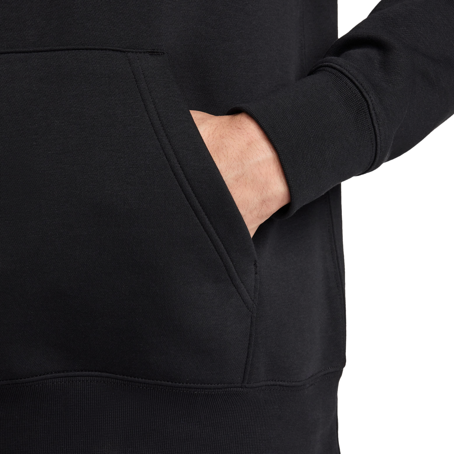 Nike Club Pullover Hoodie - Men's - Black/White