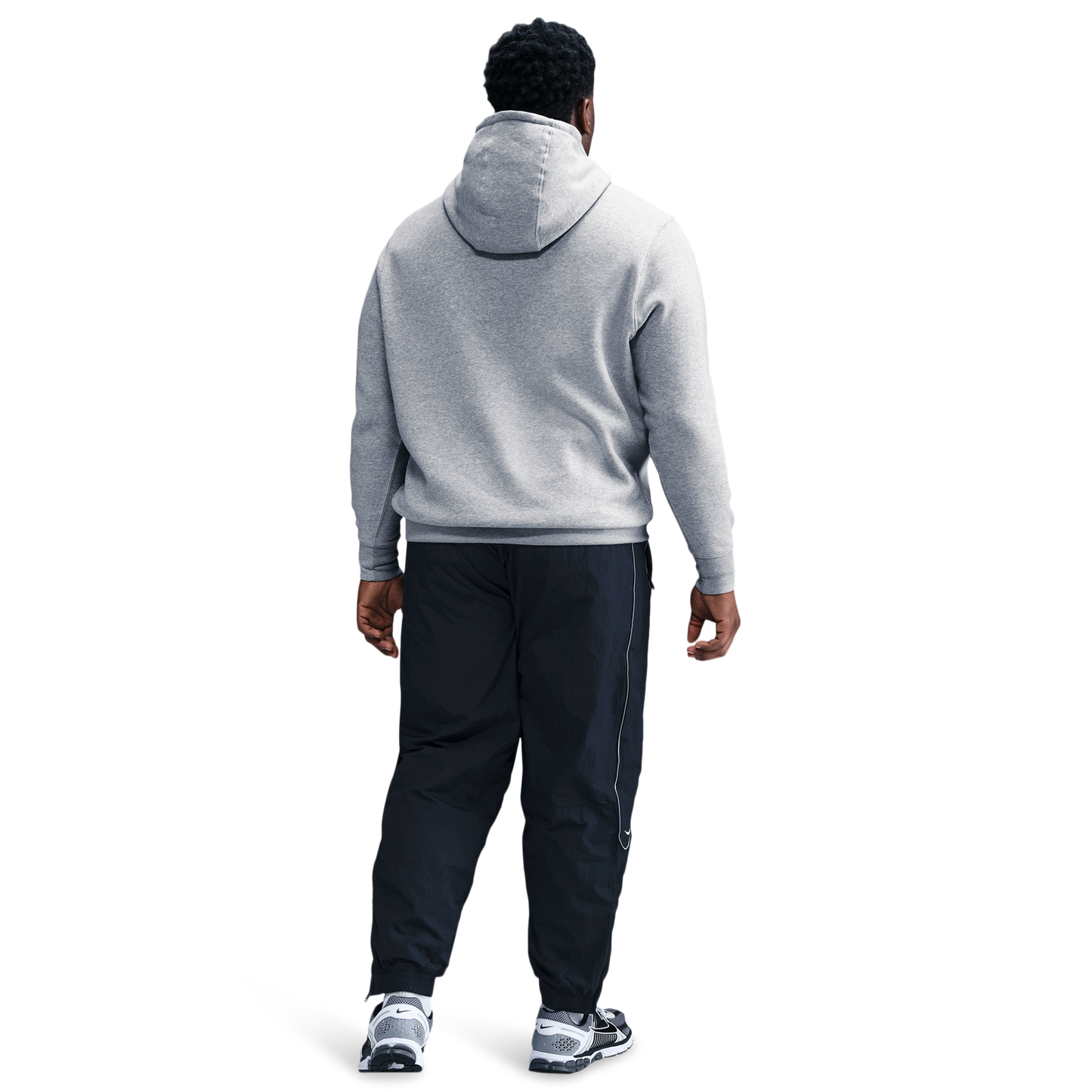 Nike Club Pullover Hoodie - Men's - Dark Grey Heather/White/Light Smoke Grey