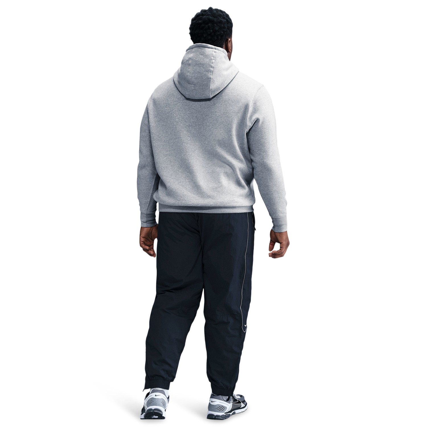 Nike Club Pullover Hoodie - Men's - Dark Grey Heather/White/Light Smoke Grey