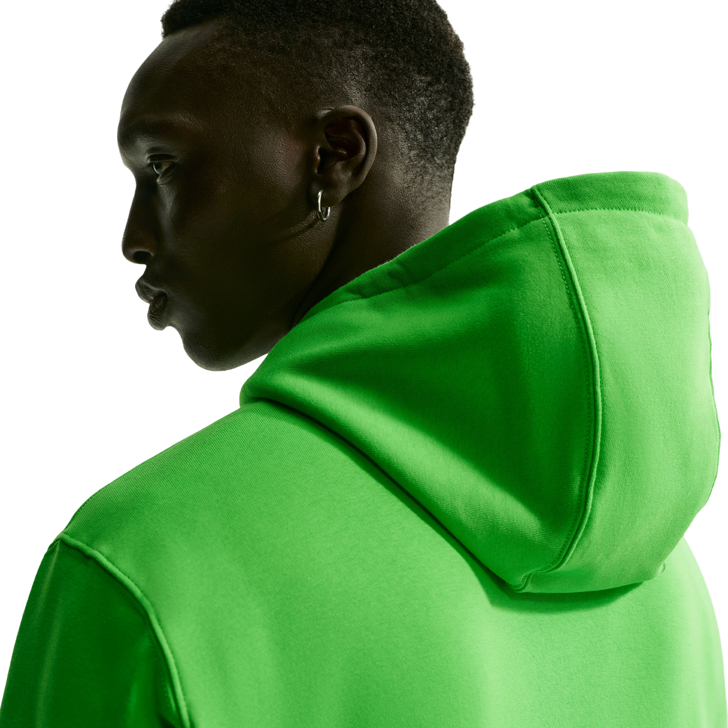 Nike Club Pullover Hoodie - Men's - Green/White