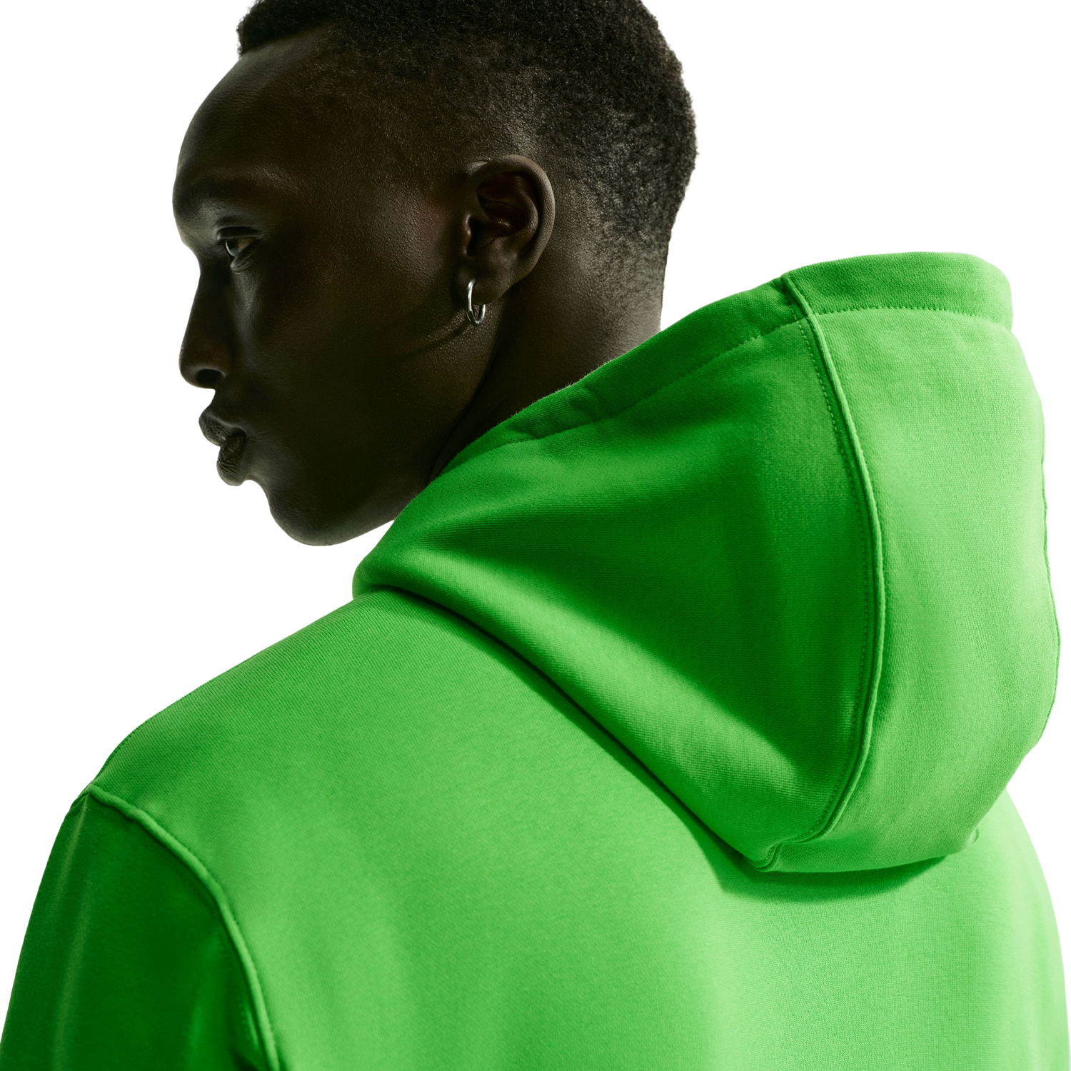 Nike Club Pullover Hoodie - Men's - Green/White