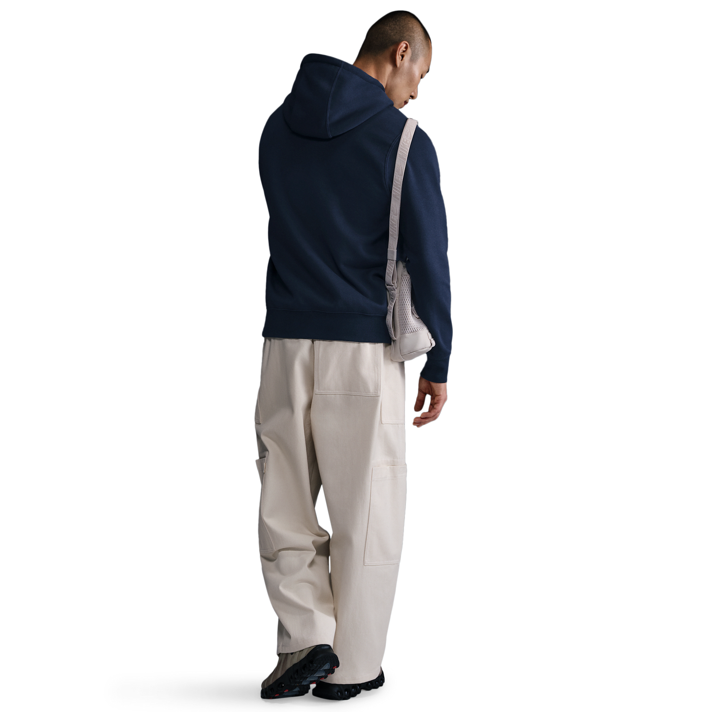 Nike Club Pullover Hoodie - Men's - Obsidian/Obsidian/White