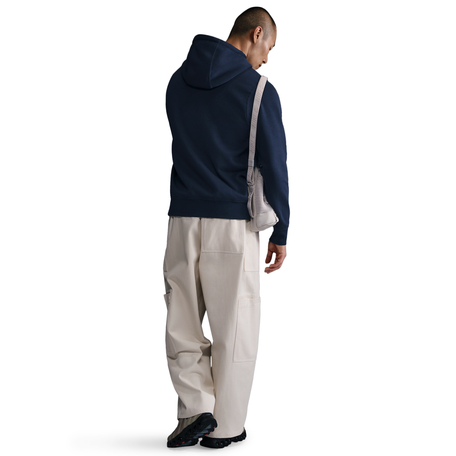 Nike Club Pullover Hoodie - Men's - Obsidian/Obsidian/White