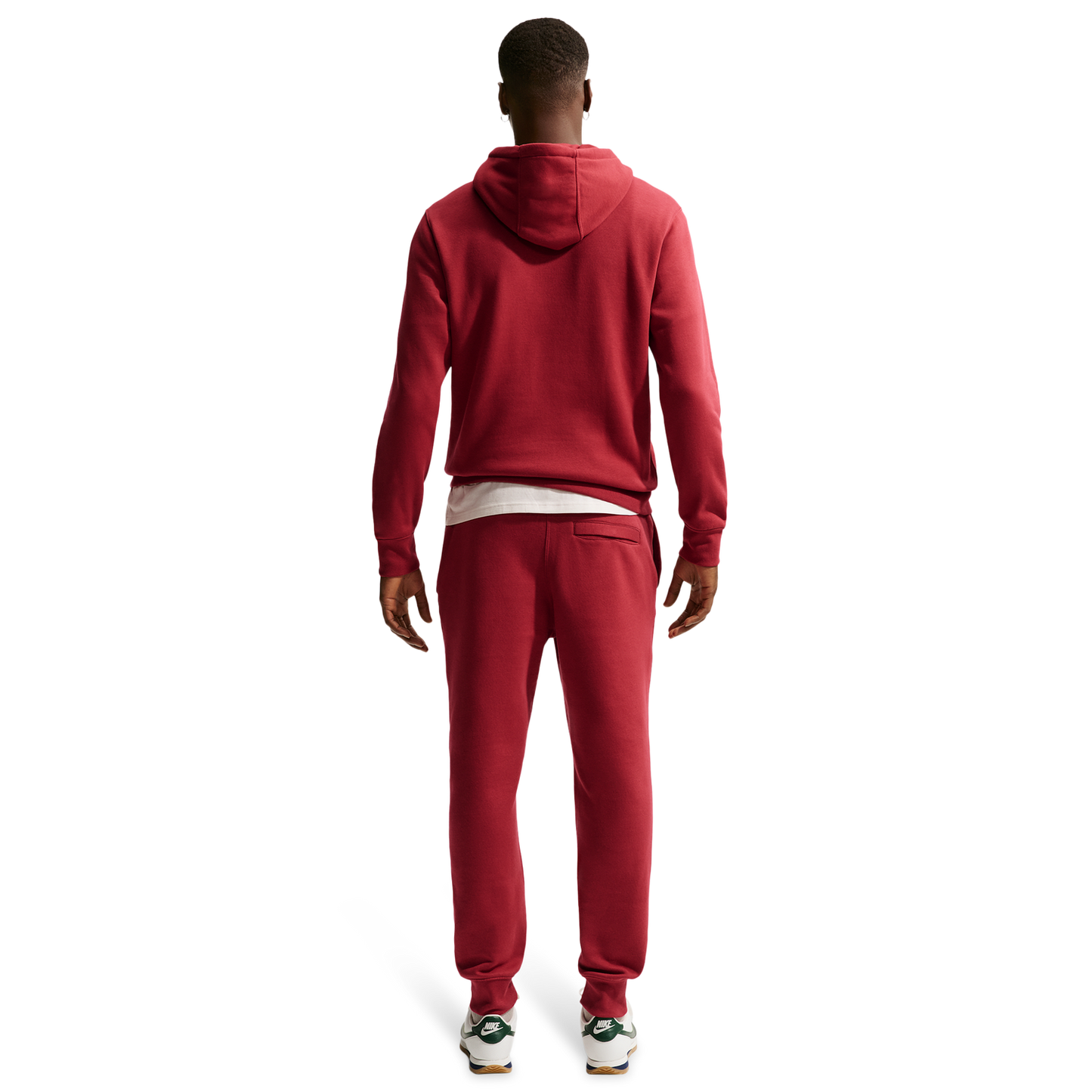 Nike Club Pullover Hoodie - Men's - Red/White