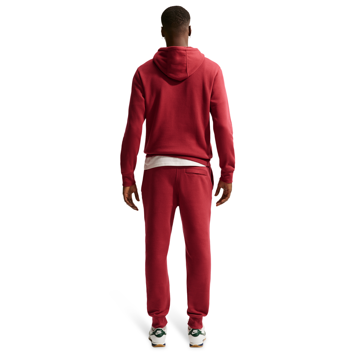 Nike Club Pullover Hoodie - Men's - Red/White