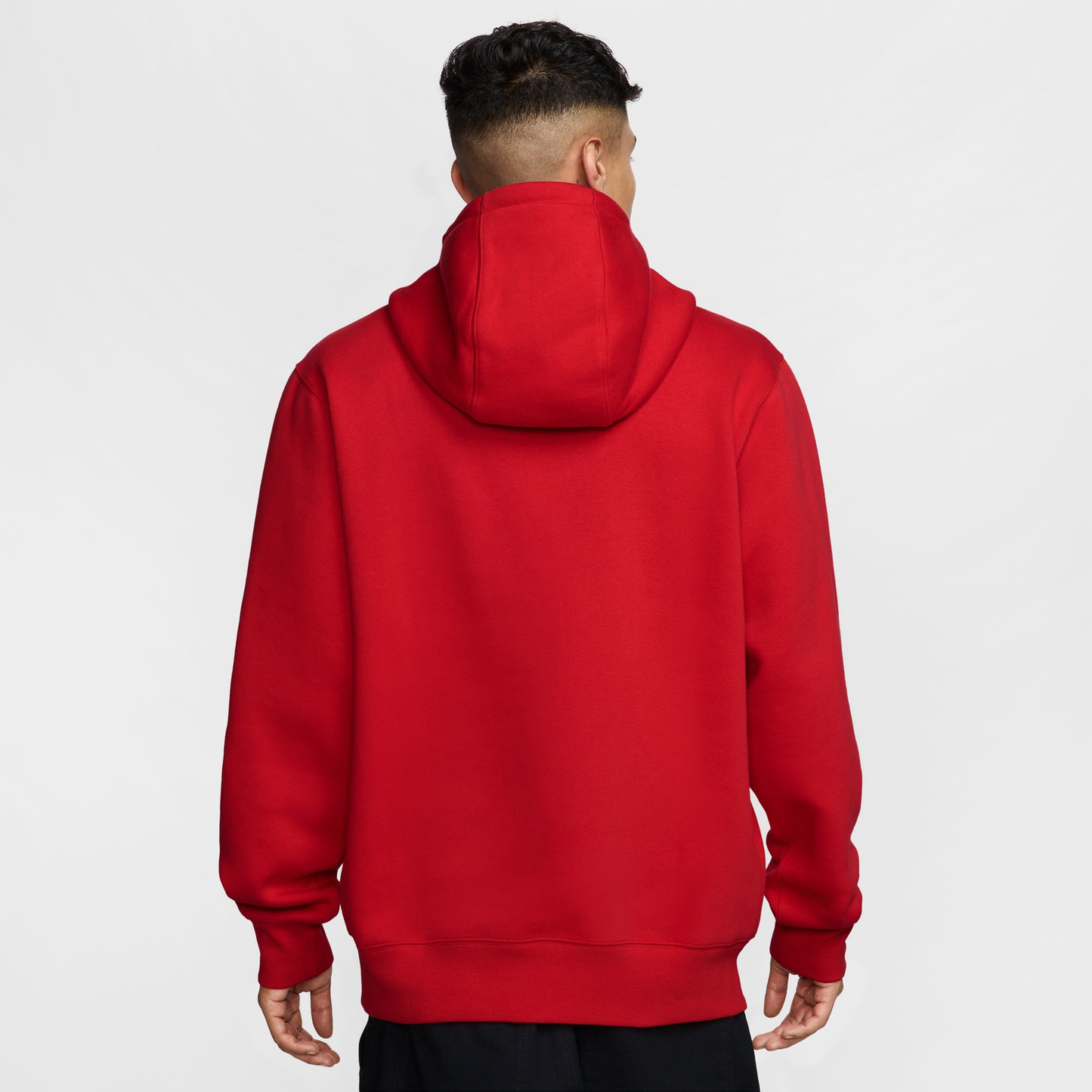 Nike Club Pullover Hoodie - Men's - University Red/University Red/White