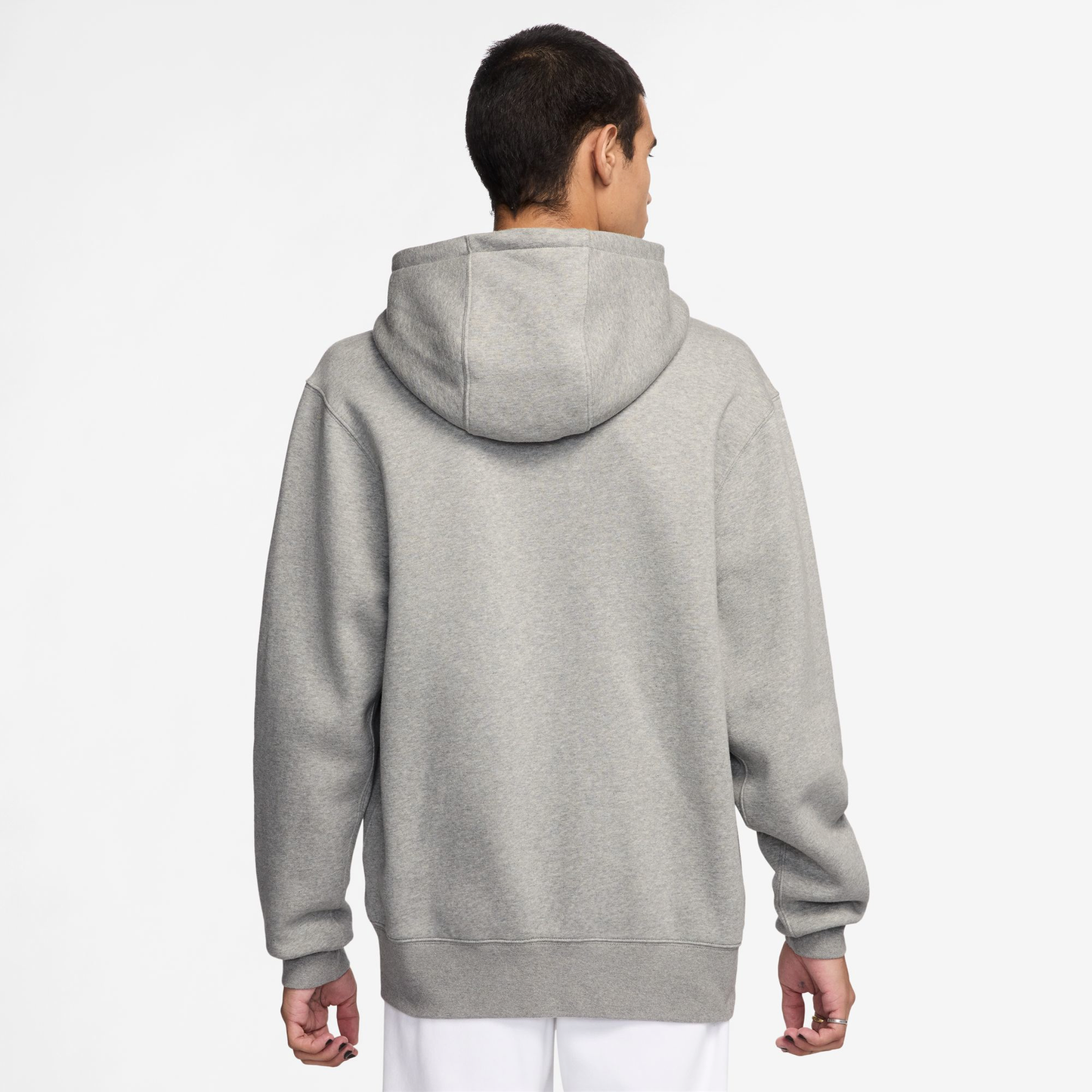 Nike Club Full-Zip Hoodie - Men's - Dark Grey Heather/Dark Grey Heather/White