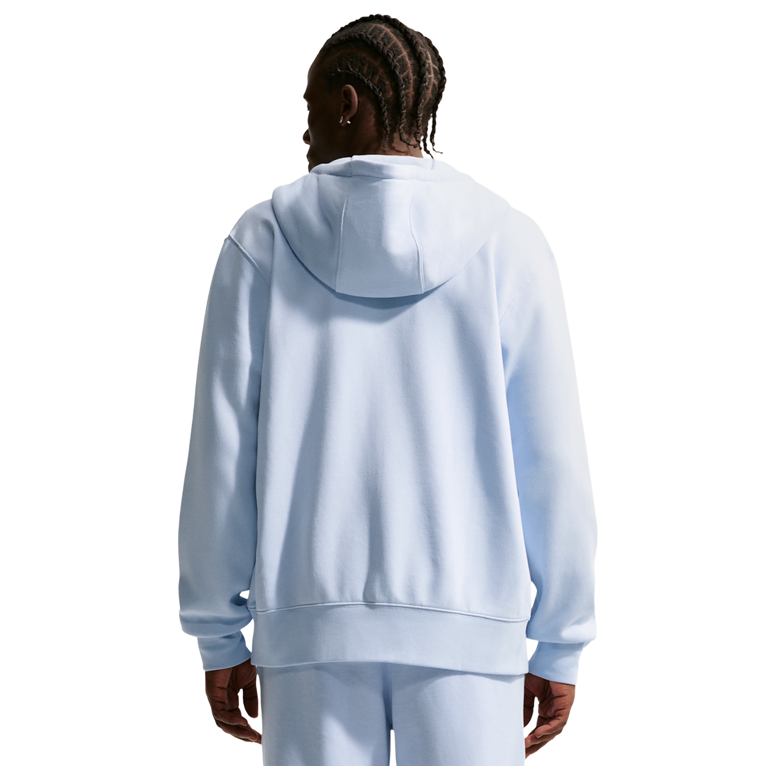 Nike Club Full-Zip Hoodie - Men's - Hydrogen Blue/White/Hydrogen Blue