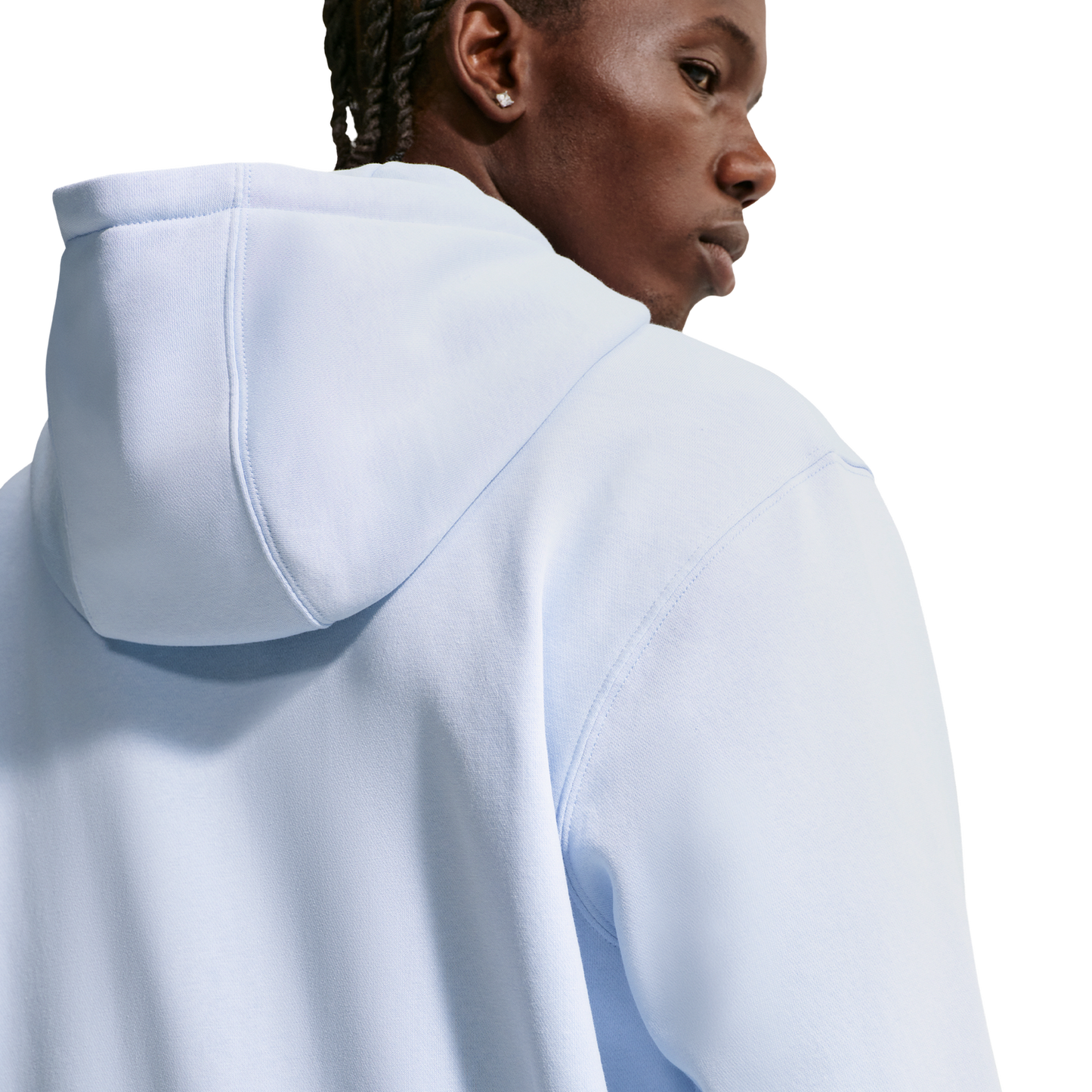 Nike Club Full-Zip Hoodie - Men's - Hydrogen Blue/White/Hydrogen Blue