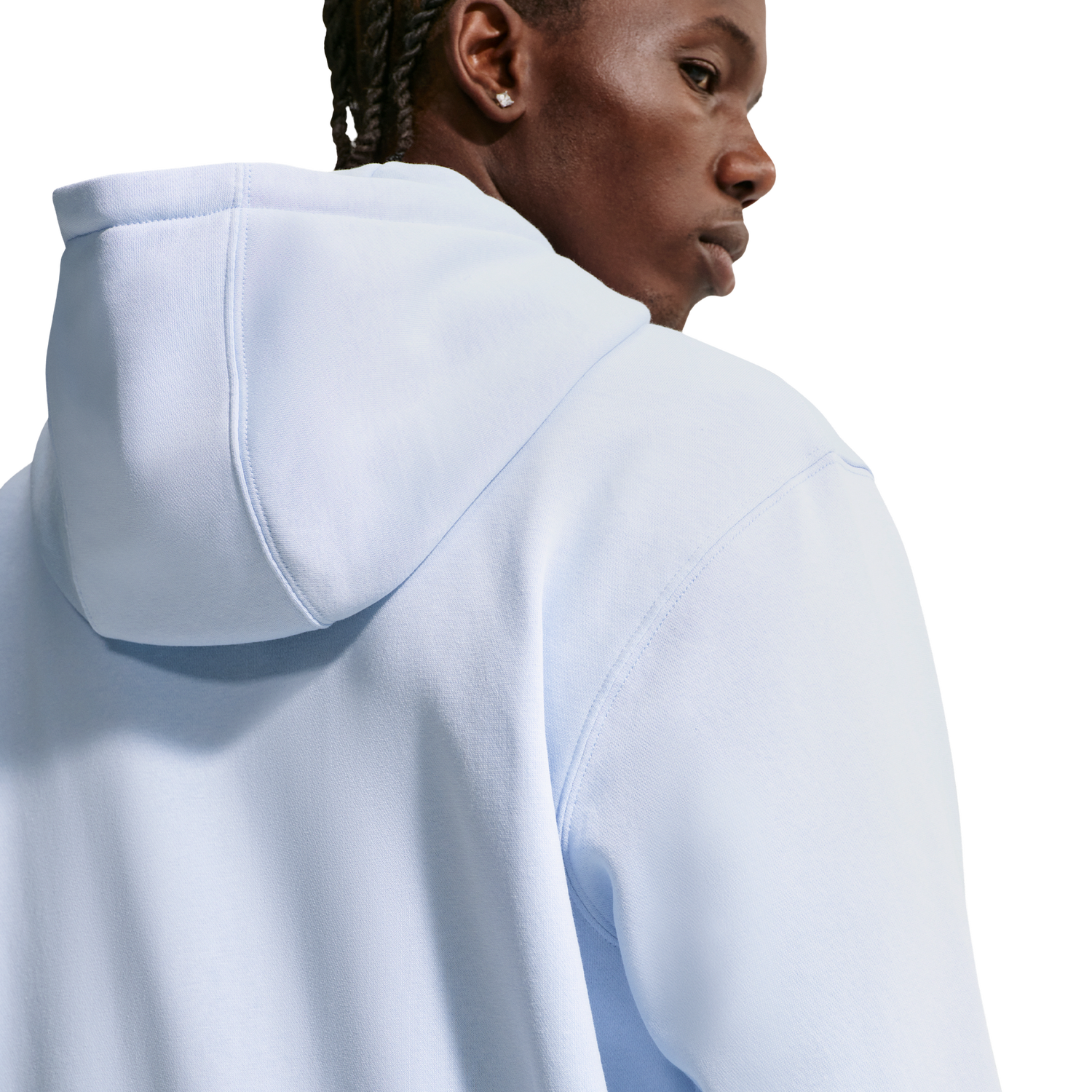 Nike Club Full-Zip Hoodie - Men's - Hydrogen Blue/White/Hydrogen Blue