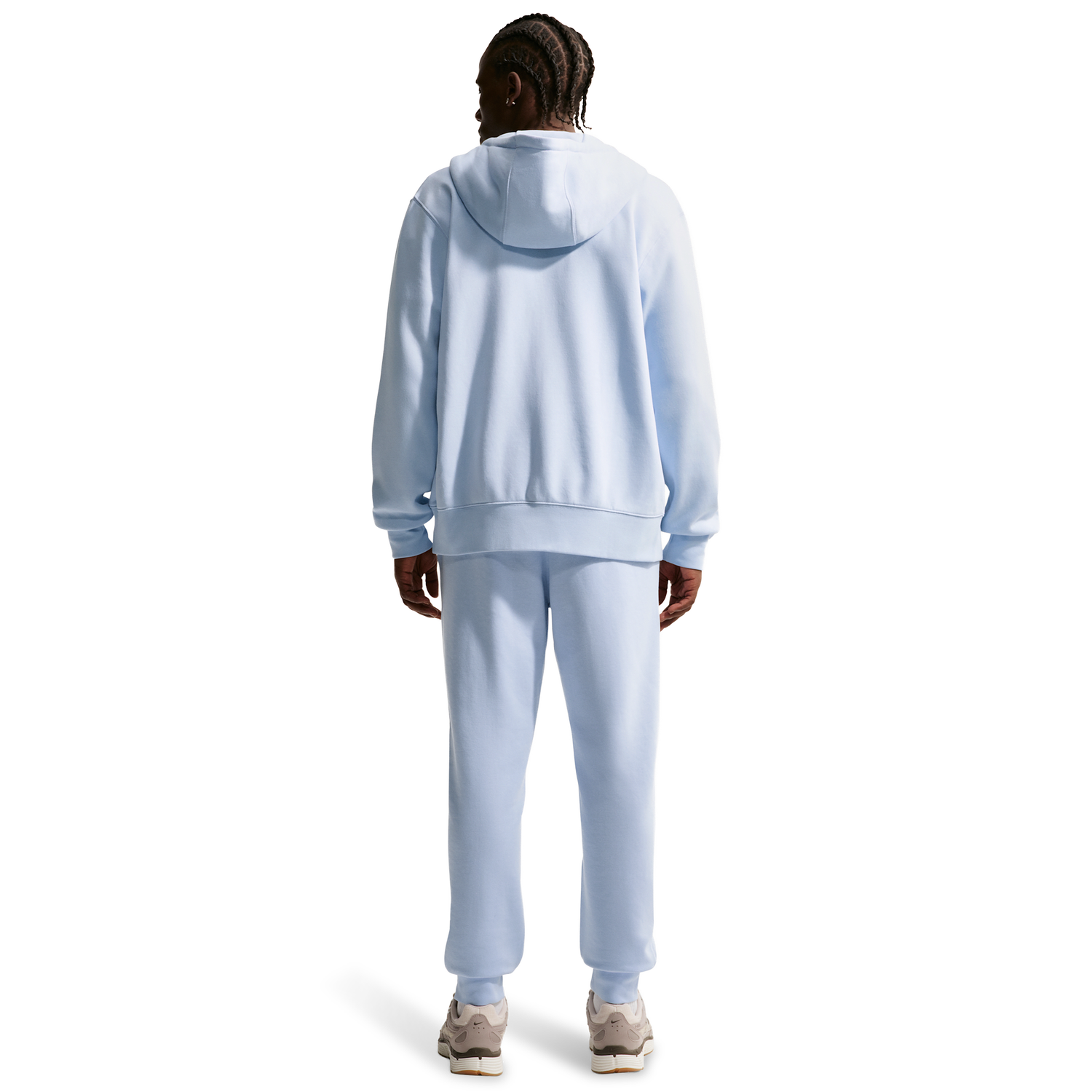 Nike Club Full-Zip Hoodie - Men's - Hydrogen Blue/White/Hydrogen Blue