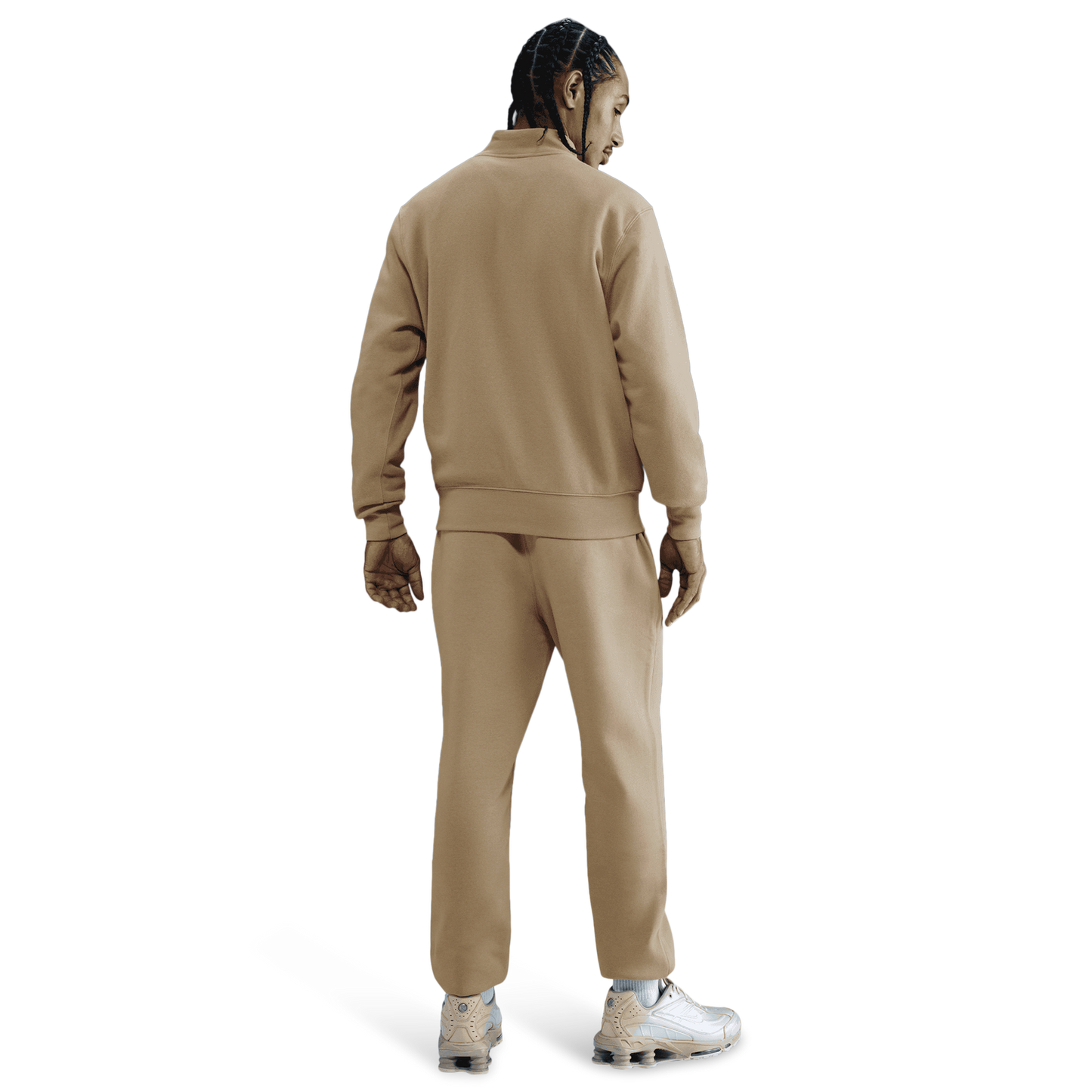 Nike Club Fleece Half-Zip - Men's - Parachute Beige/White