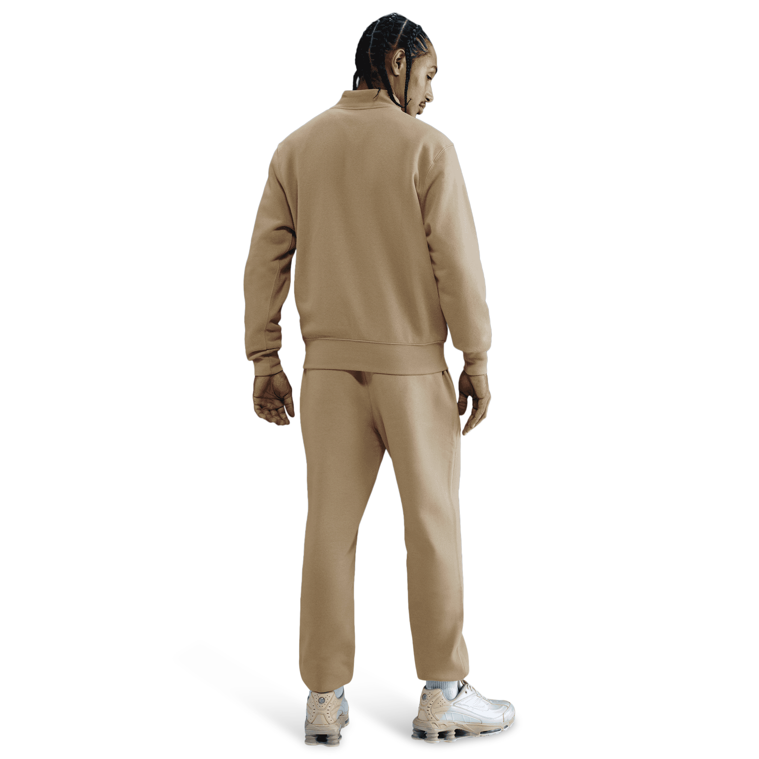 Nike Club Fleece Half-Zip - Men's - Parachute Beige/White