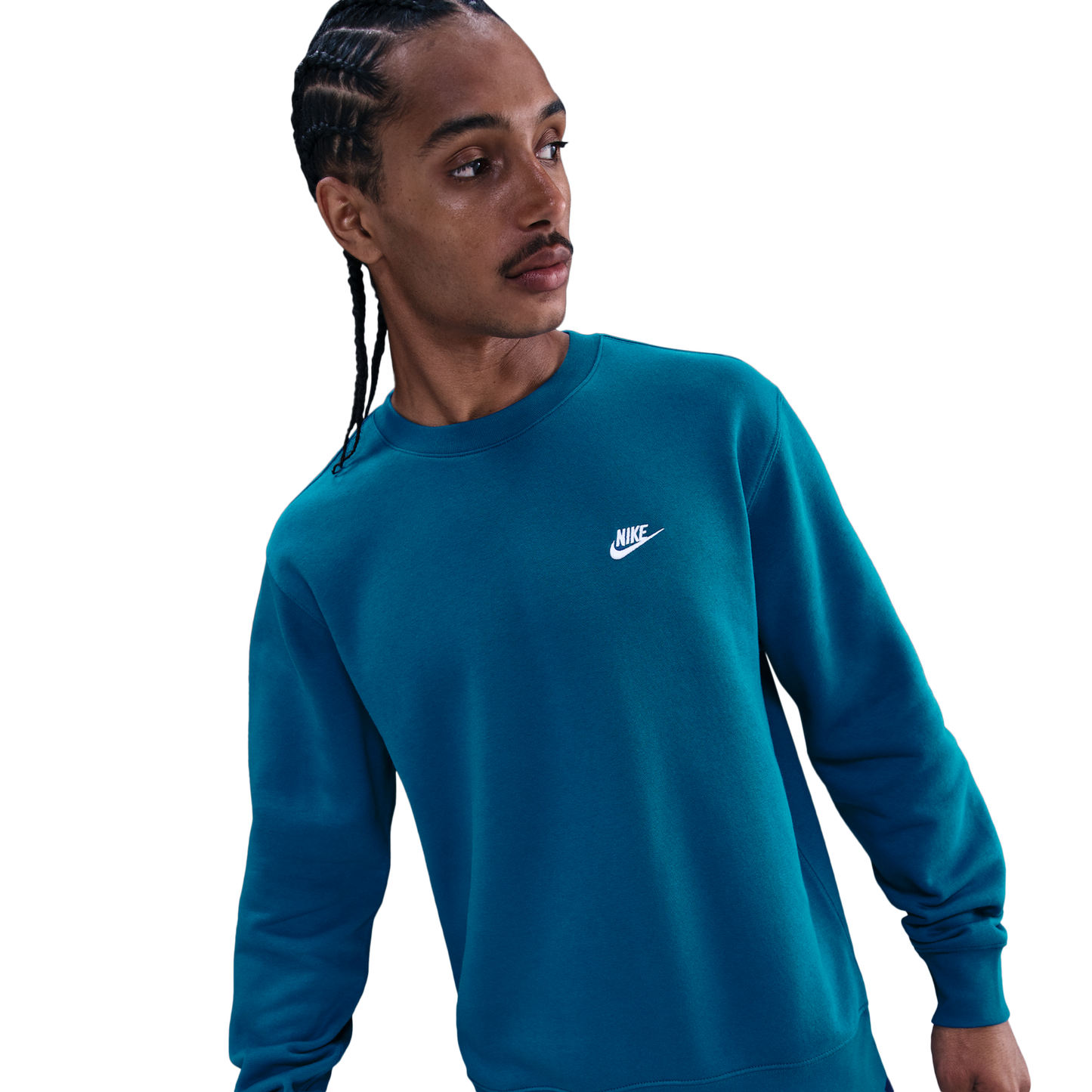 Nike Club Crew - Men's - Green Abyss/White