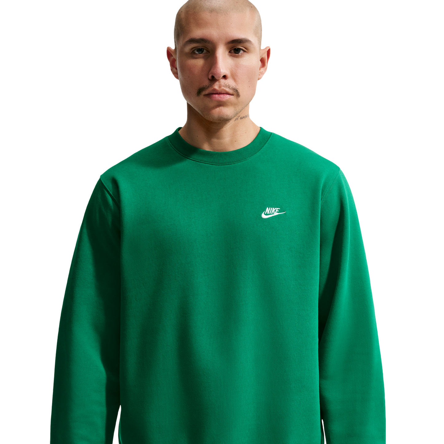 Nike Club Crew - Men's - Malachite/White