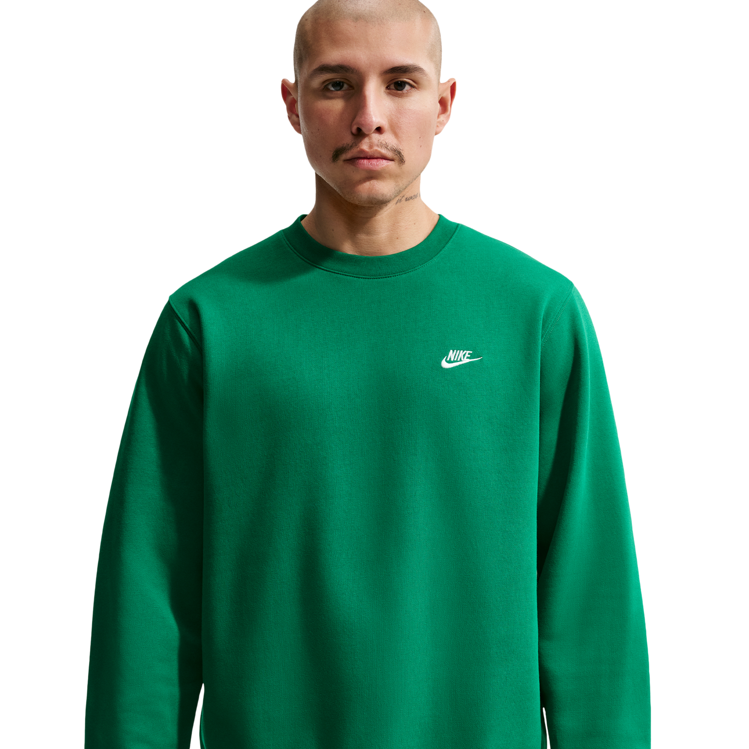 Nike Club Crew - Men's - Malachite/White