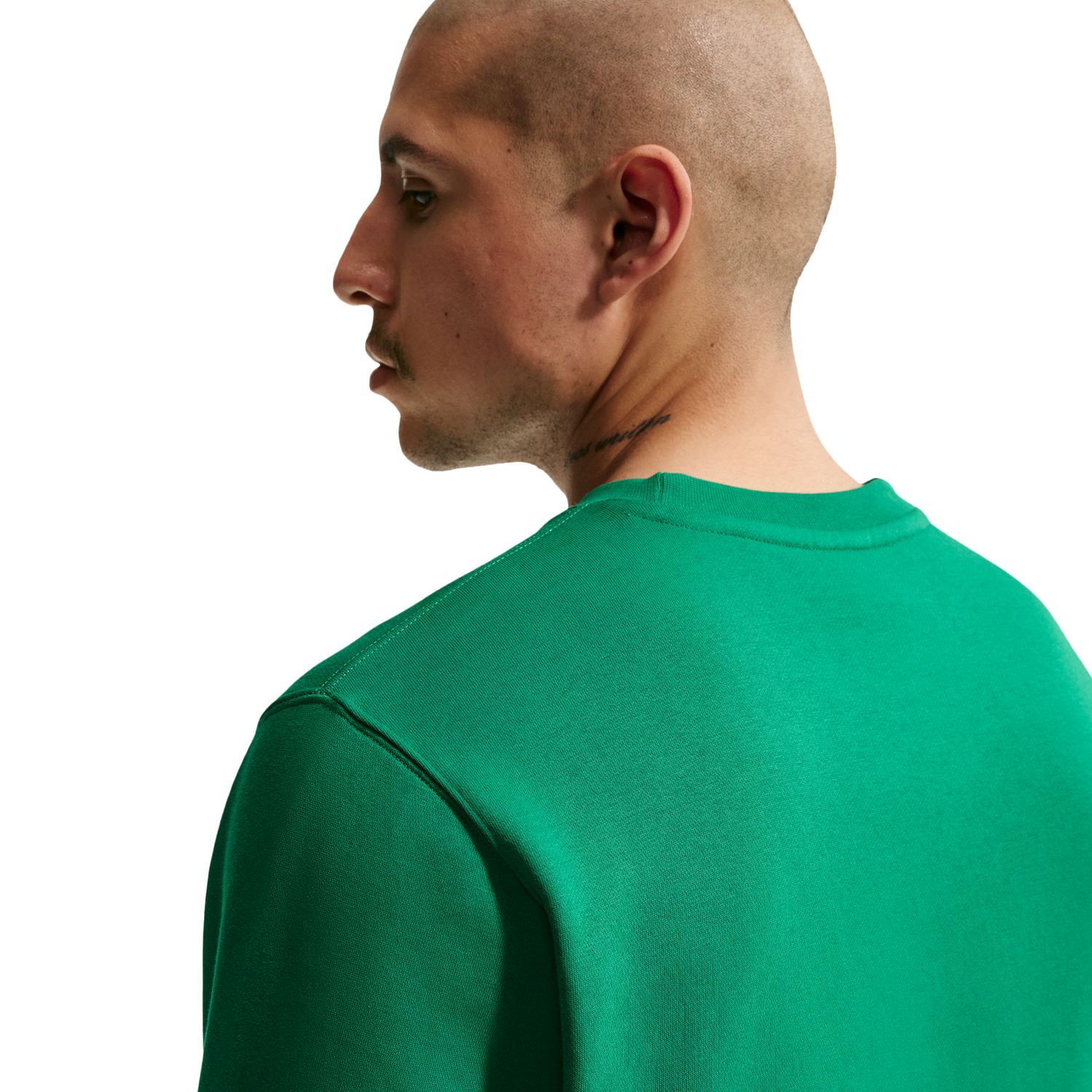 Nike Club Crew - Men's - Malachite/White