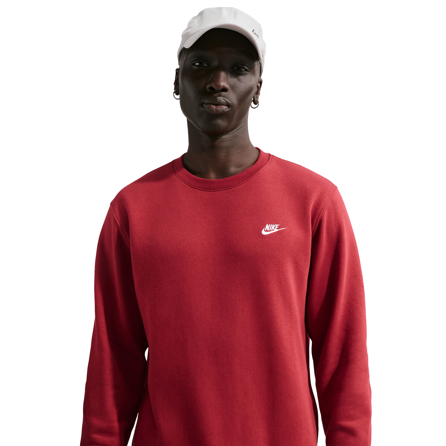 Nike Club Crew - Men's - White/Red