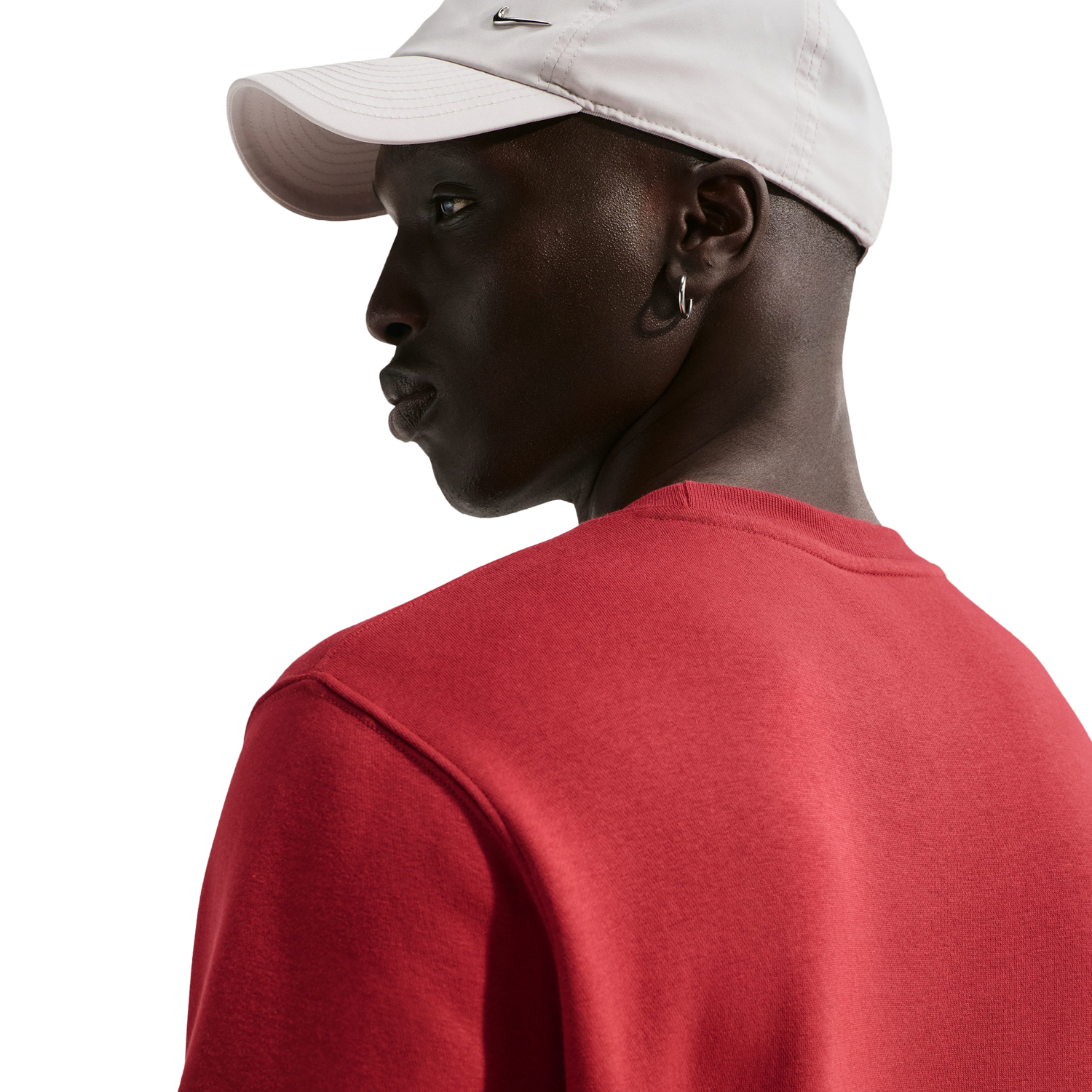 Nike Club Crew - Men's - White/Red