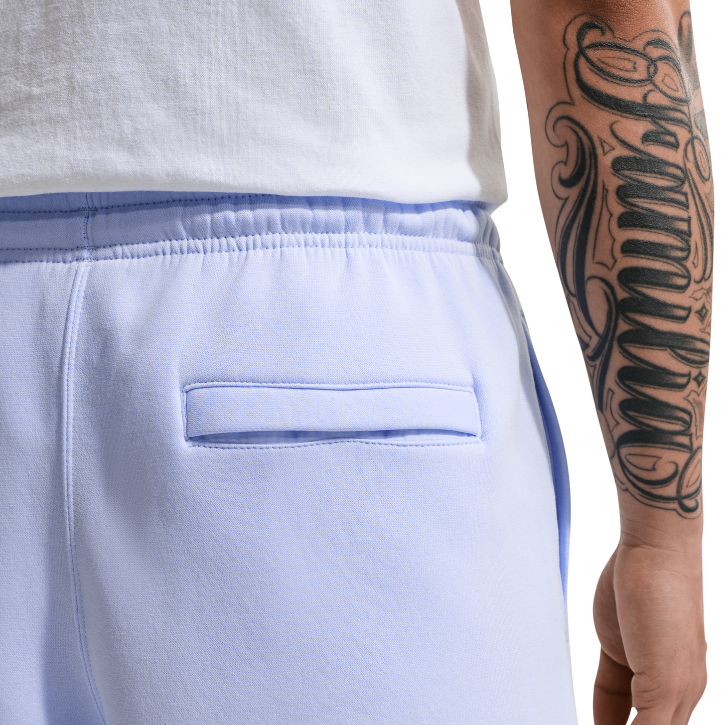 Nike Solo Swoosh Fleece Shorts - Men's - Blue/White