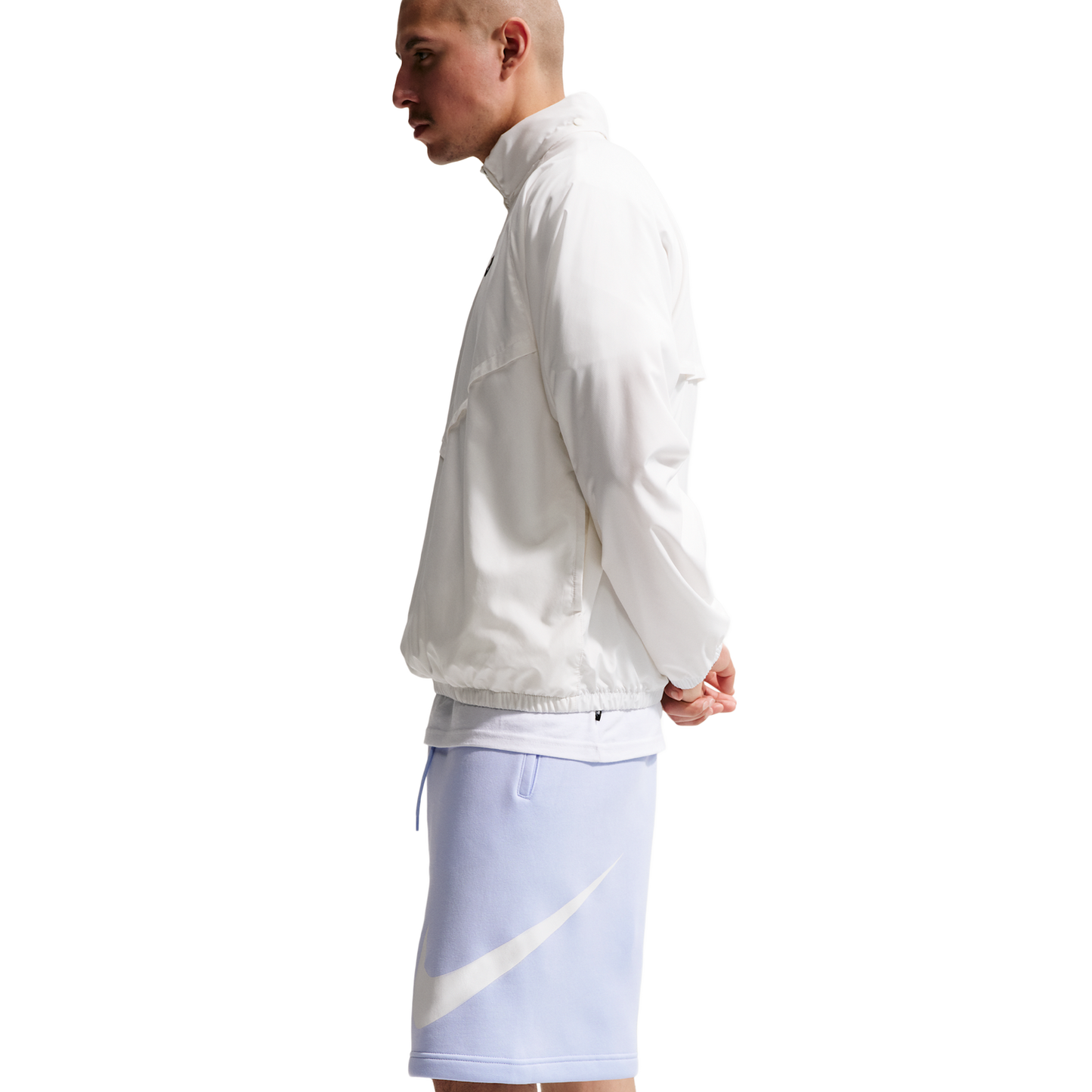 Nike Solo Swoosh Fleece Shorts - Men's - Blue/White