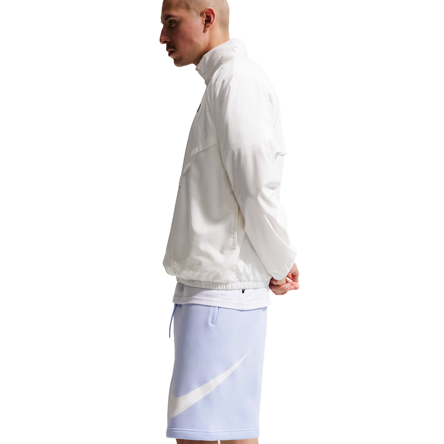 Nike Solo Swoosh Fleece Shorts - Men's - Blue/White
