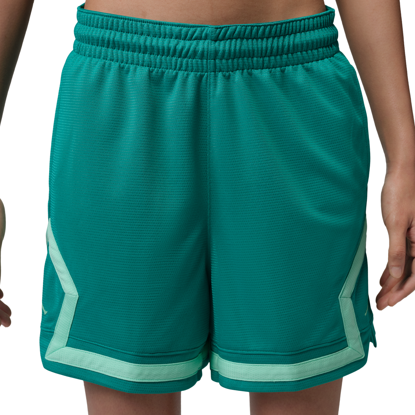 Jordan Sport Diamond Shorts 4" - Women's - Neptune Green/Green Glow/Neptune Green