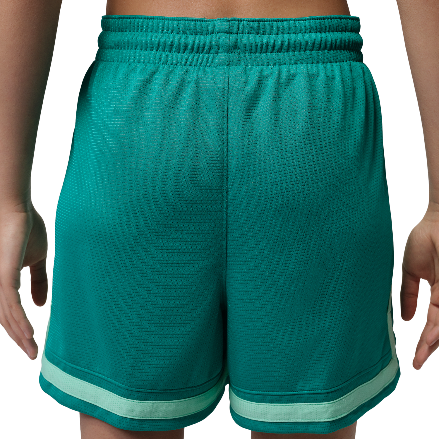 Jordan Sport Diamond Shorts 4" - Women's - Neptune Green/Green Glow/Neptune Green