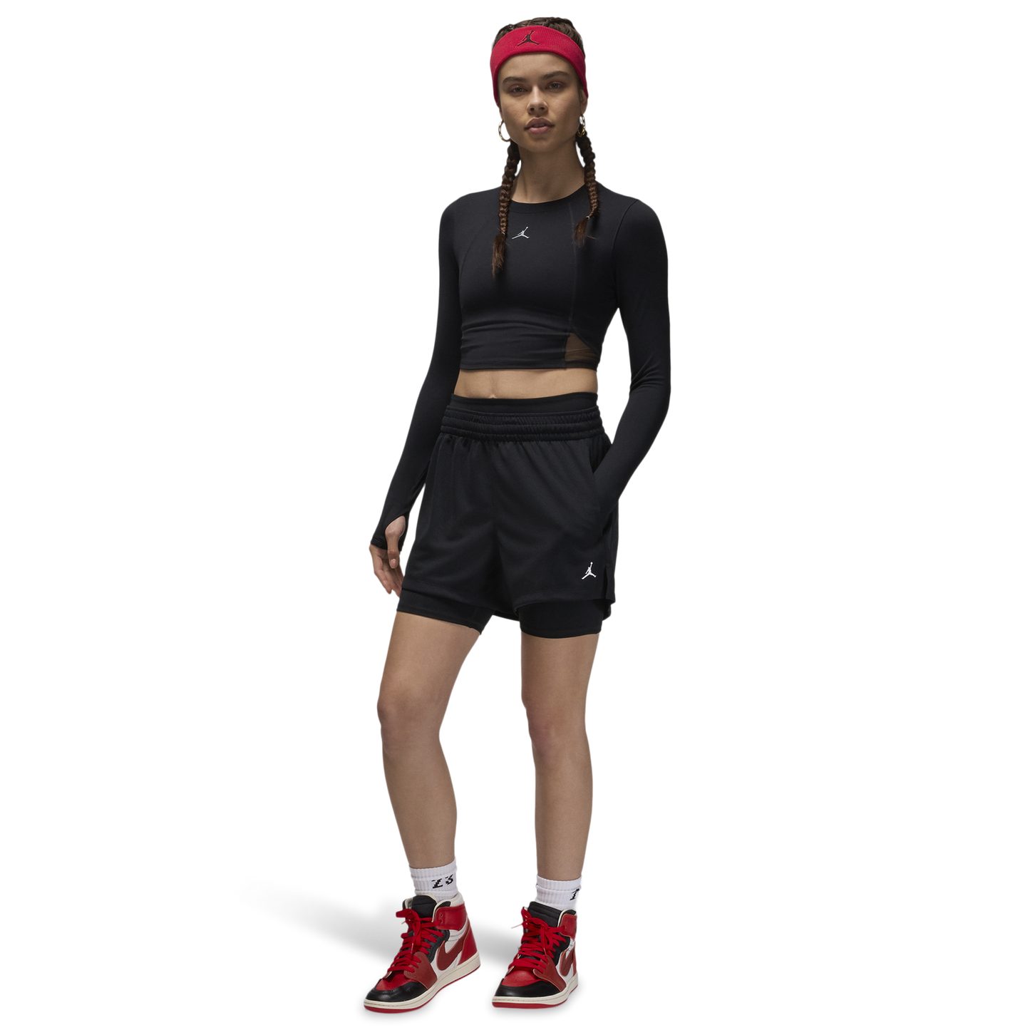 Jordan Sport Mesh Short - Women's - Black/White