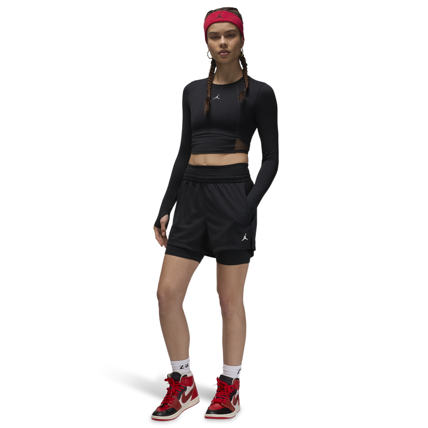 Jordan Sport Mesh Short - Women's - Black/White