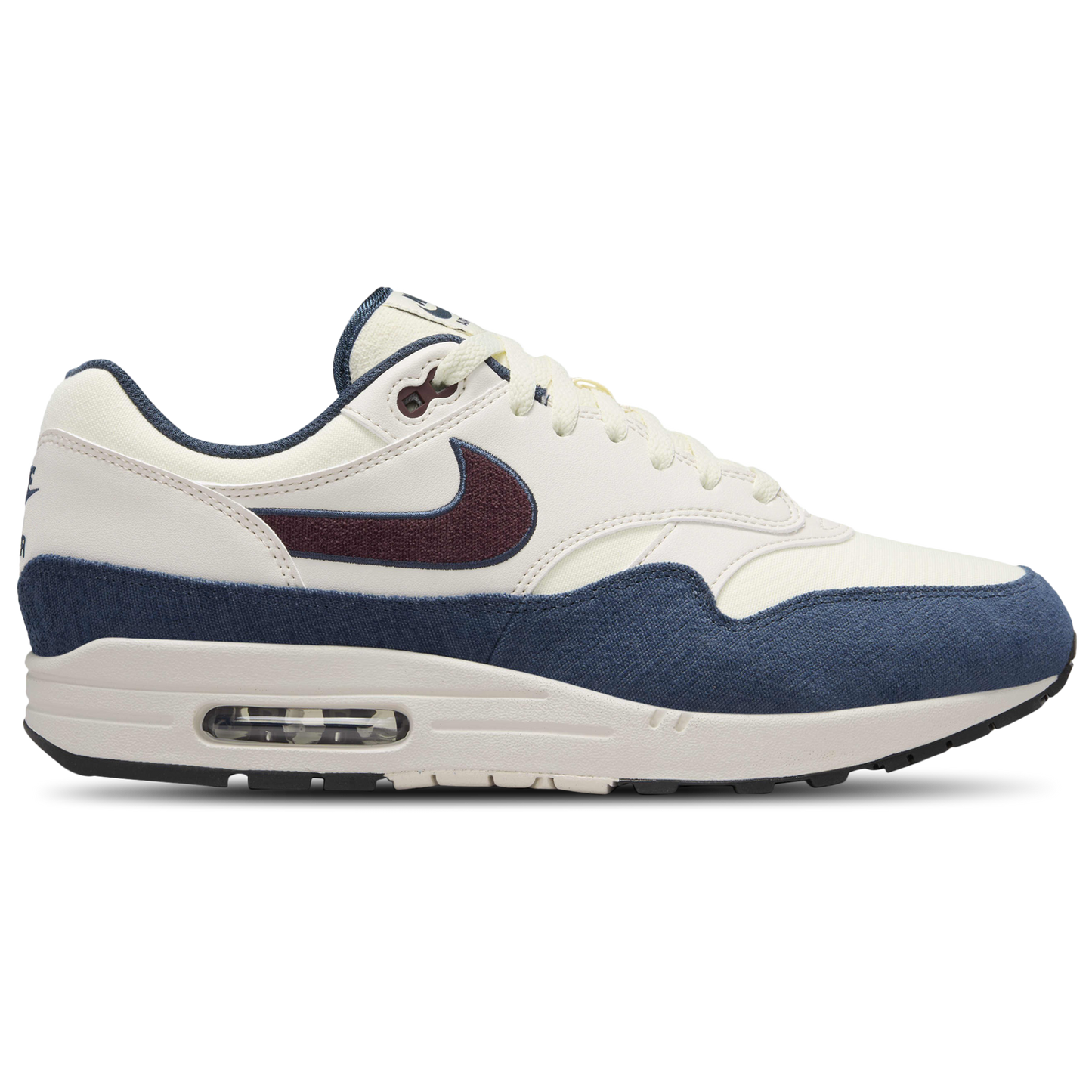 Nike Air Max 1 - Men's - Coconut Milk/Burgundy Crush