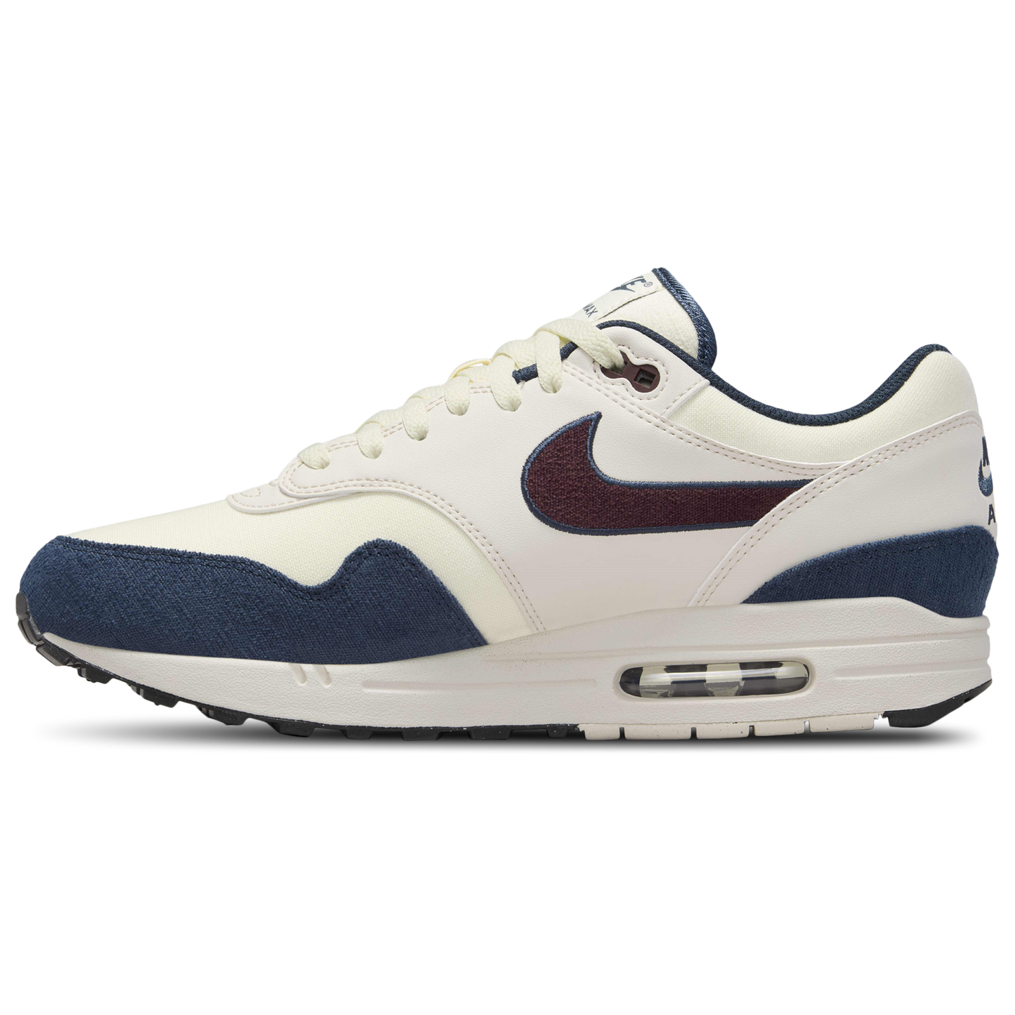 Nike Air Max 1 - Men's - Coconut Milk/Burgundy Crush