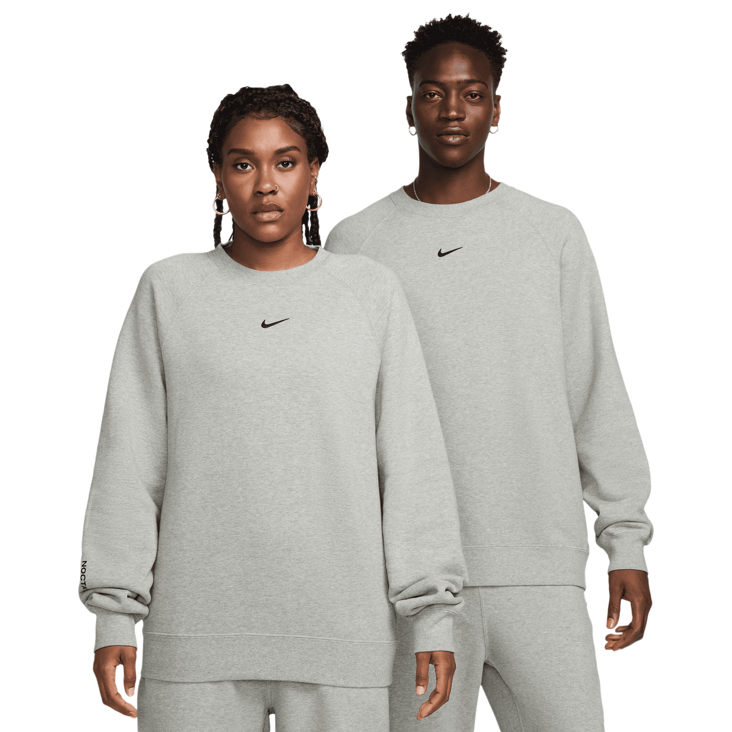 Nike NRG Nocta CS Fleece Crew - Men's - Black/Dark Grey Heather