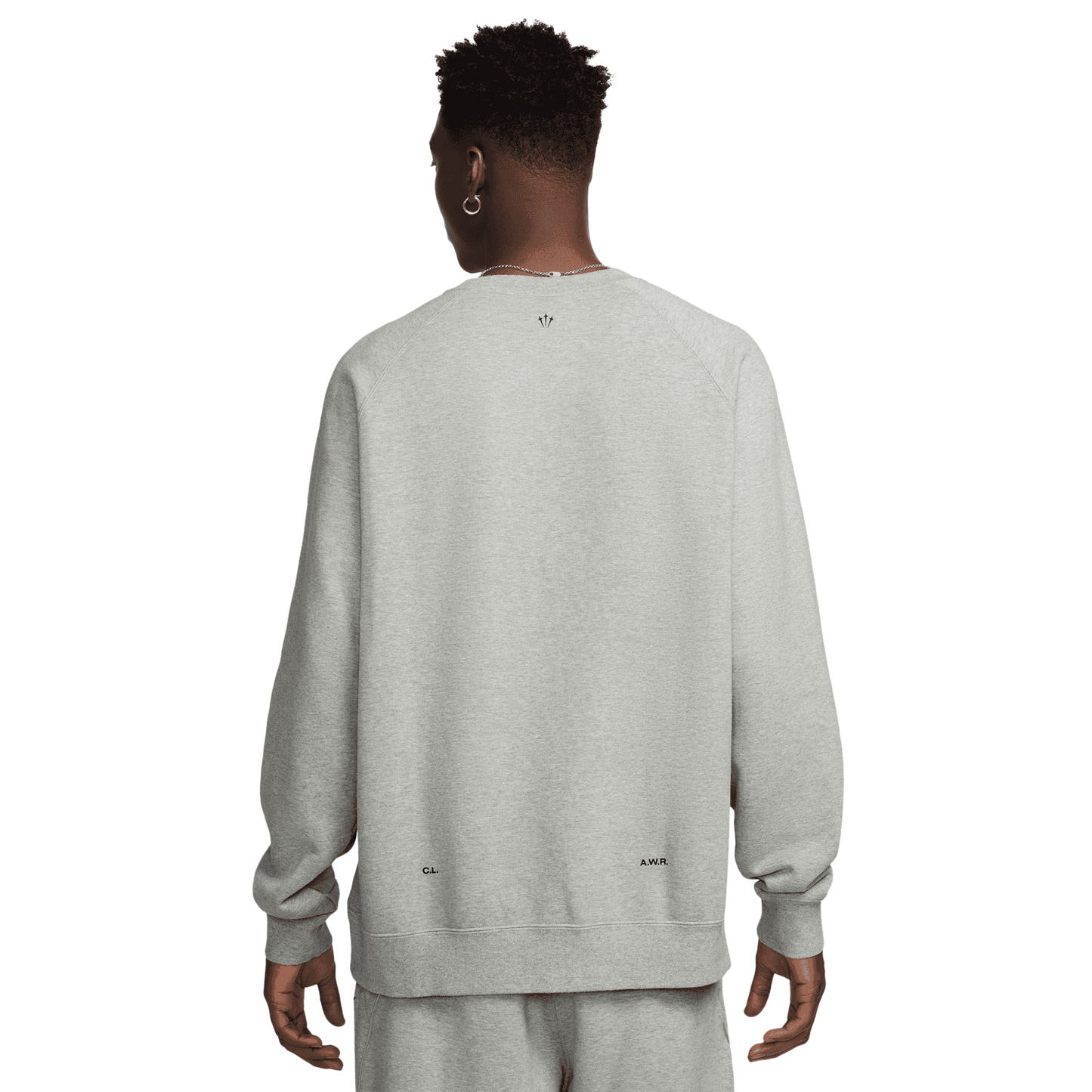 Nike NRG Nocta CS Fleece Crew - Men's - Black/Dark Grey Heather