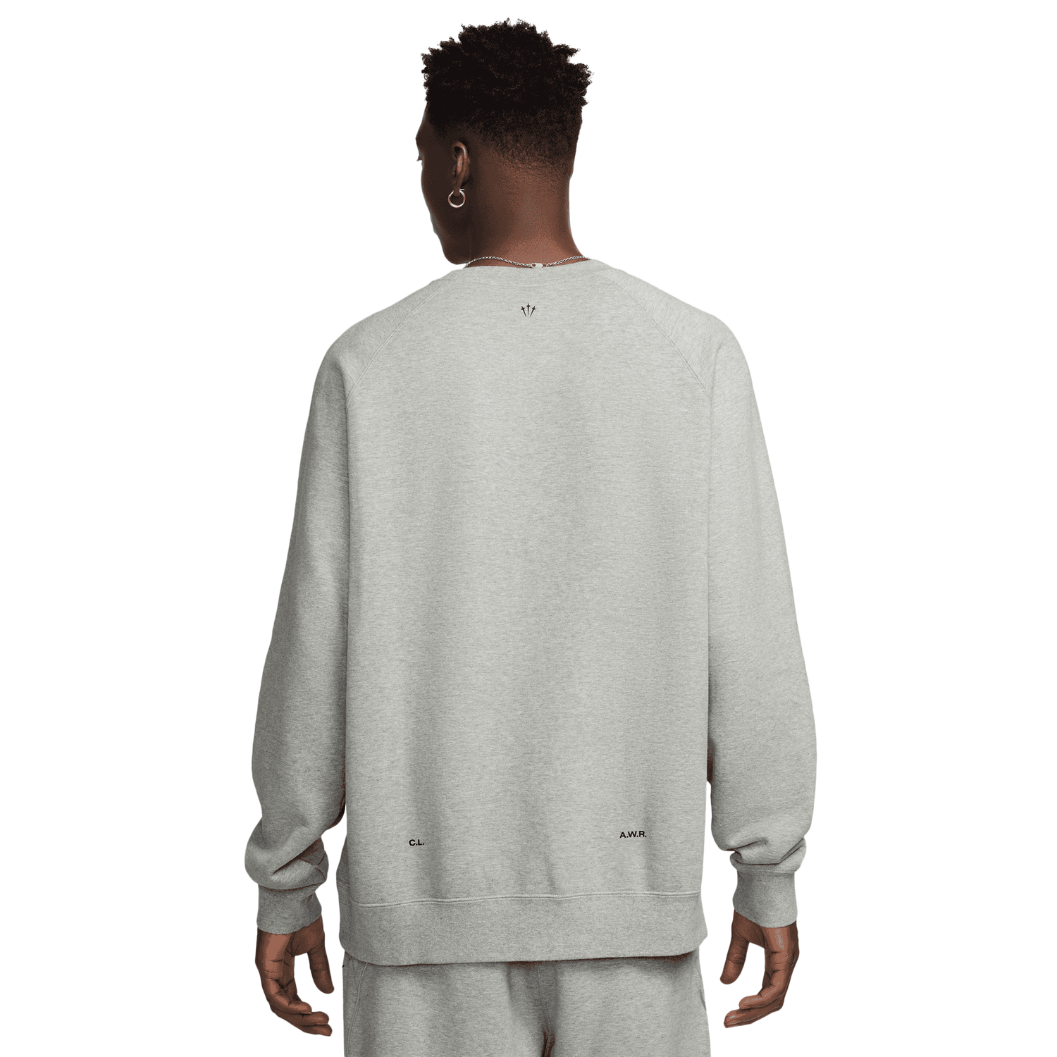 Nike NRG Nocta CS Fleece Crew - Men's - Black/Dark Grey Heather