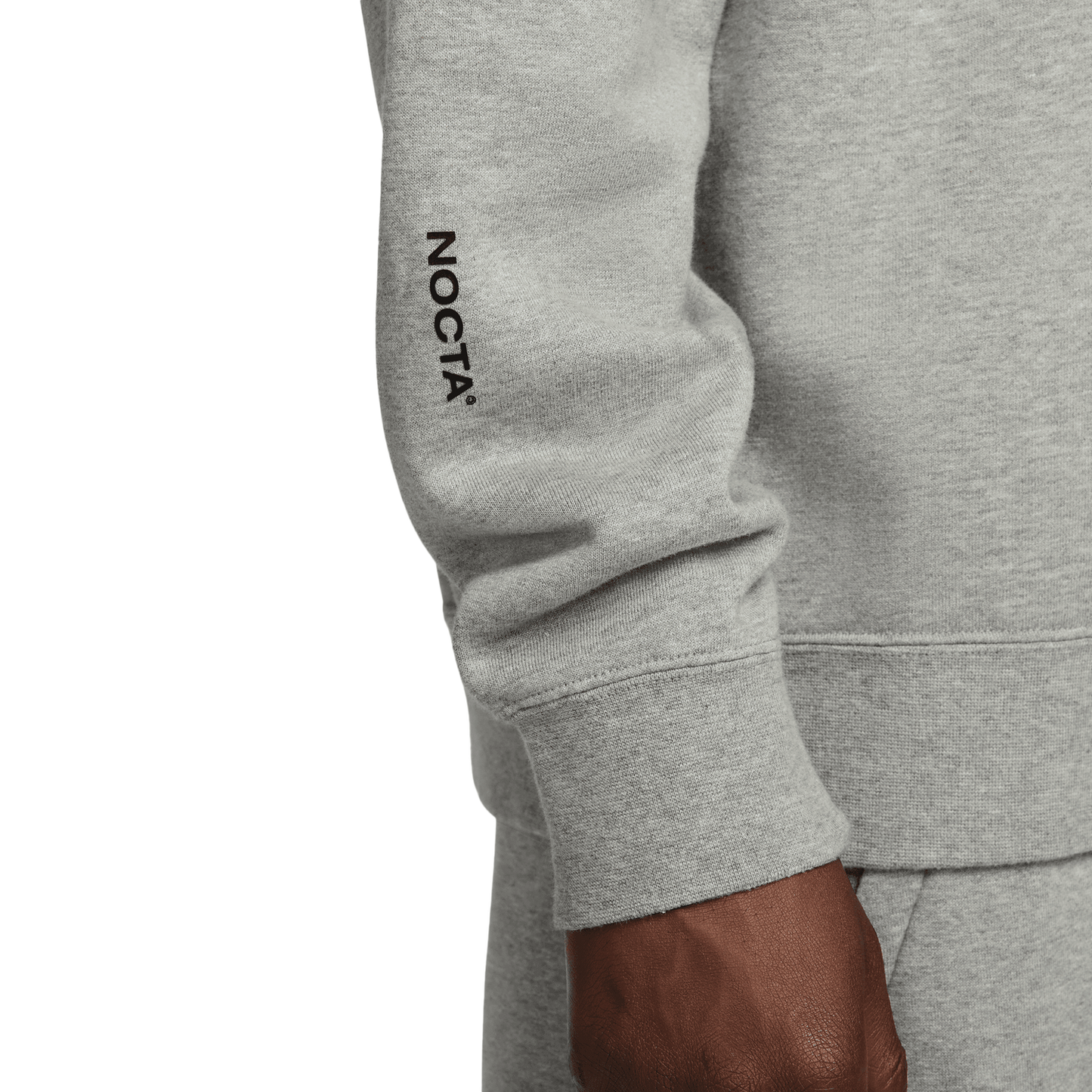 Nike NRG Nocta CS Fleece Crew - Men's - Black/Dark Grey Heather