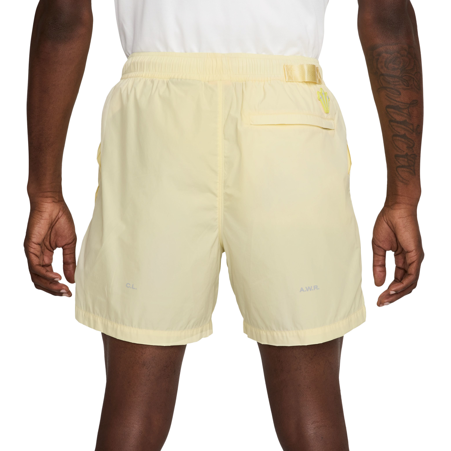 Nike NRG Nocta CS Woven Shorts - Men's - Yellow/Gray