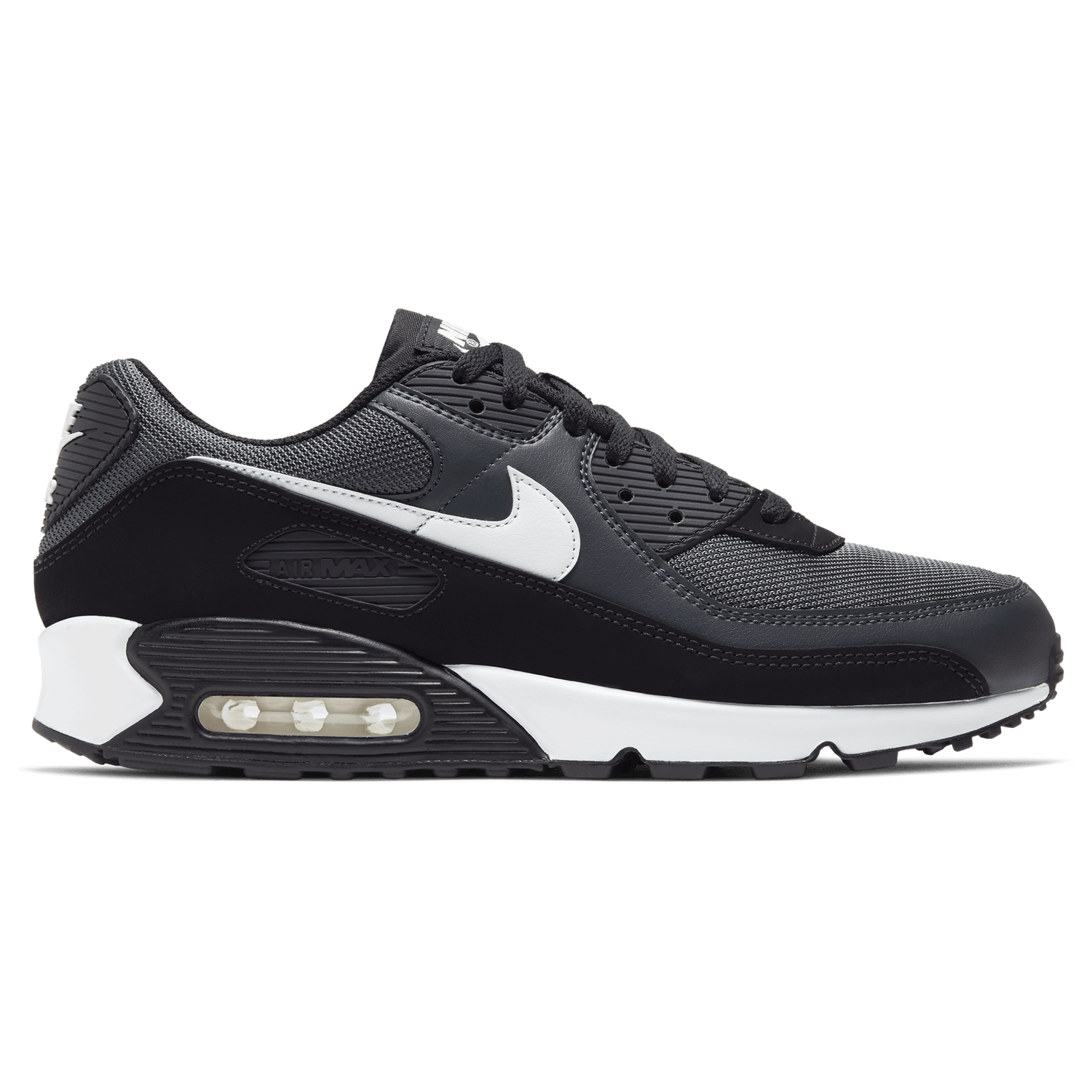 Nike Air Max 90 - Men's - Iron Grey/White/Dark Smoke Grey