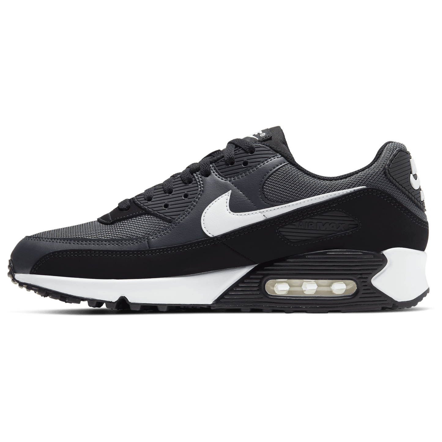 Nike Air Max 90 - Men's - Iron Grey/White/Dark Smoke Grey