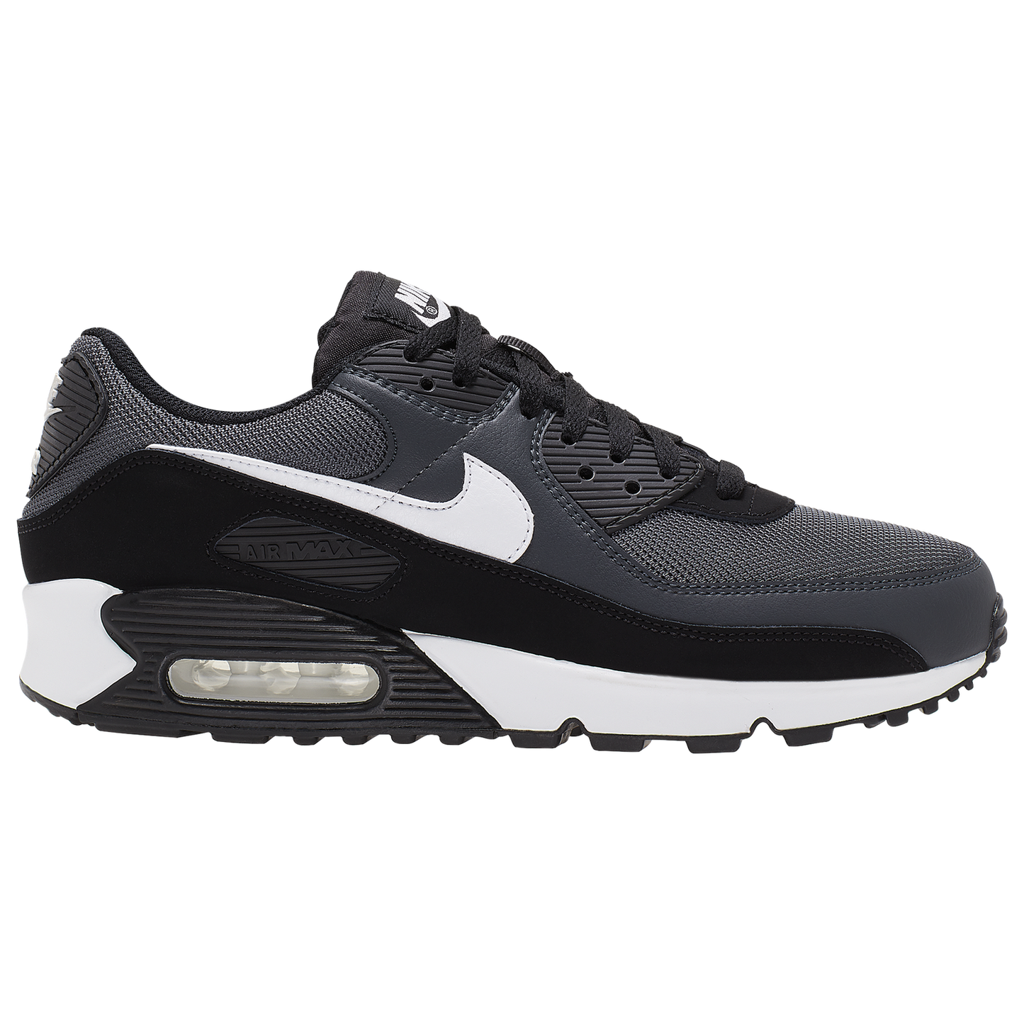 Nike Air Max 90 - Men's - Iron Grey/White/Dark Smoke Grey