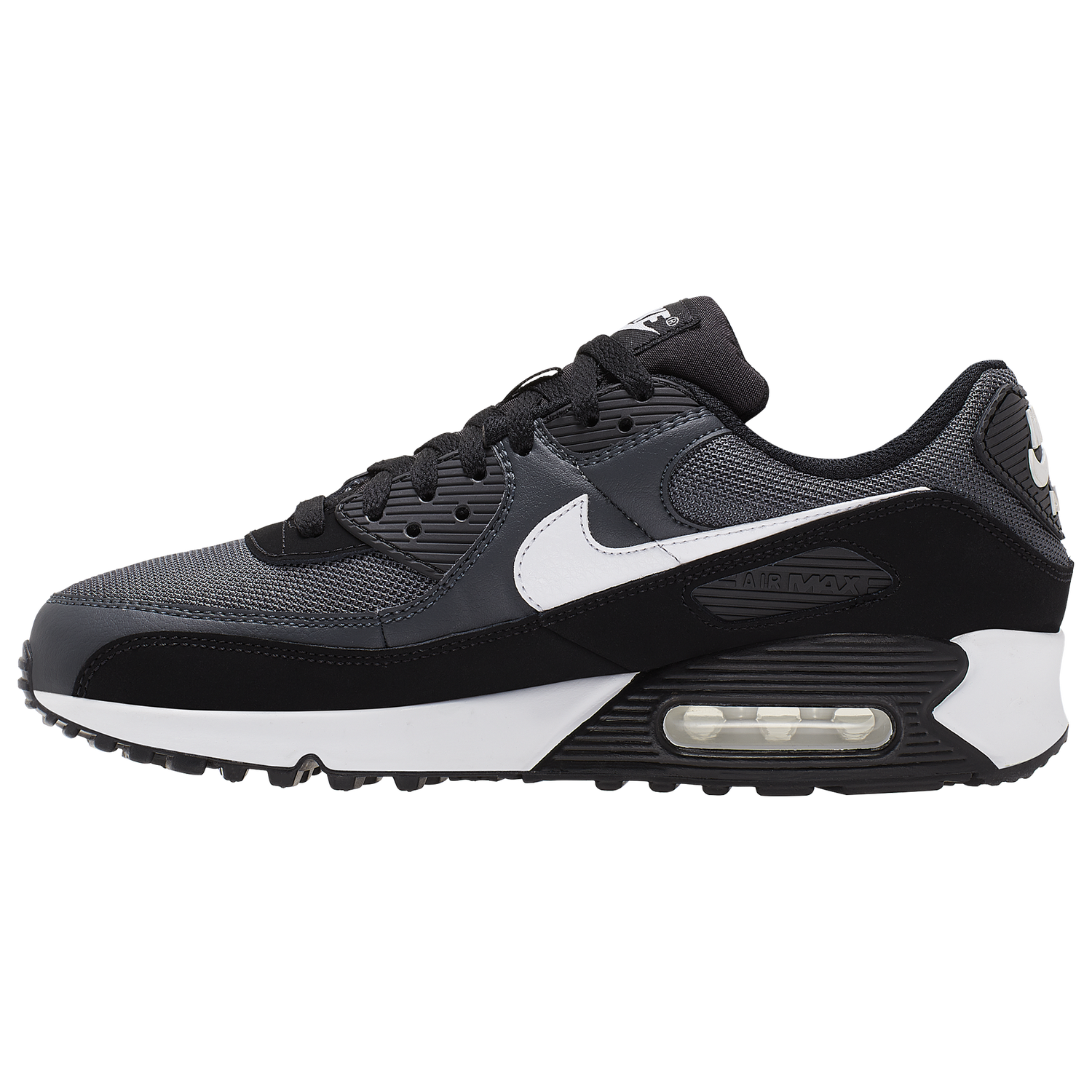 Nike Air Max 90 - Men's - Iron Grey/White/Dark Smoke Grey