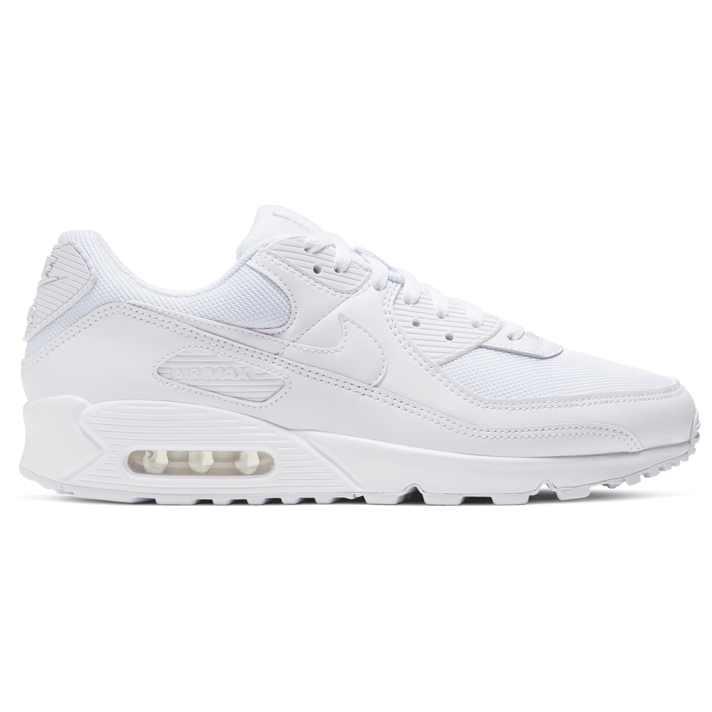 Nike Air Max 90 - Men's - White/White/Wolf Grey