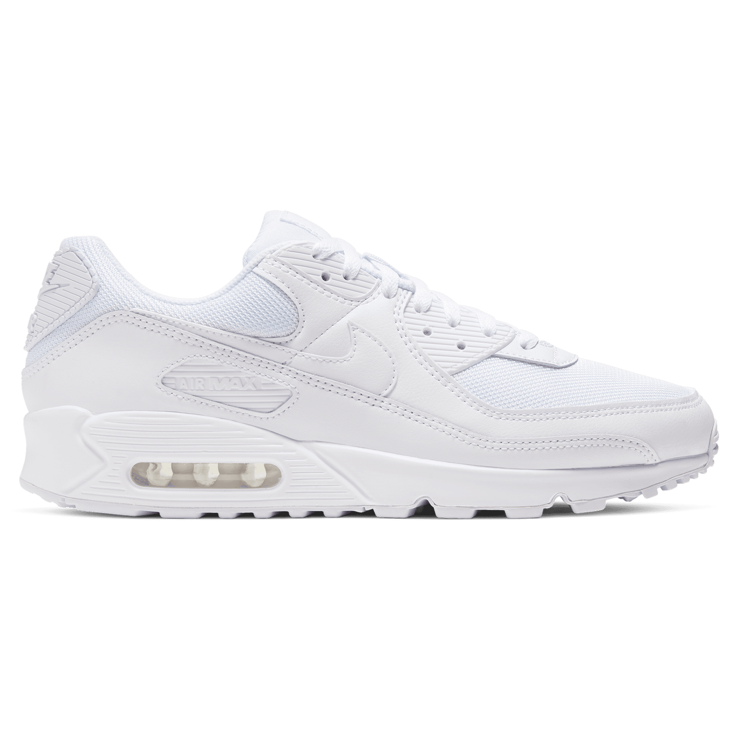 Nike Air Max 90 - Men's - White/White/Wolf Grey