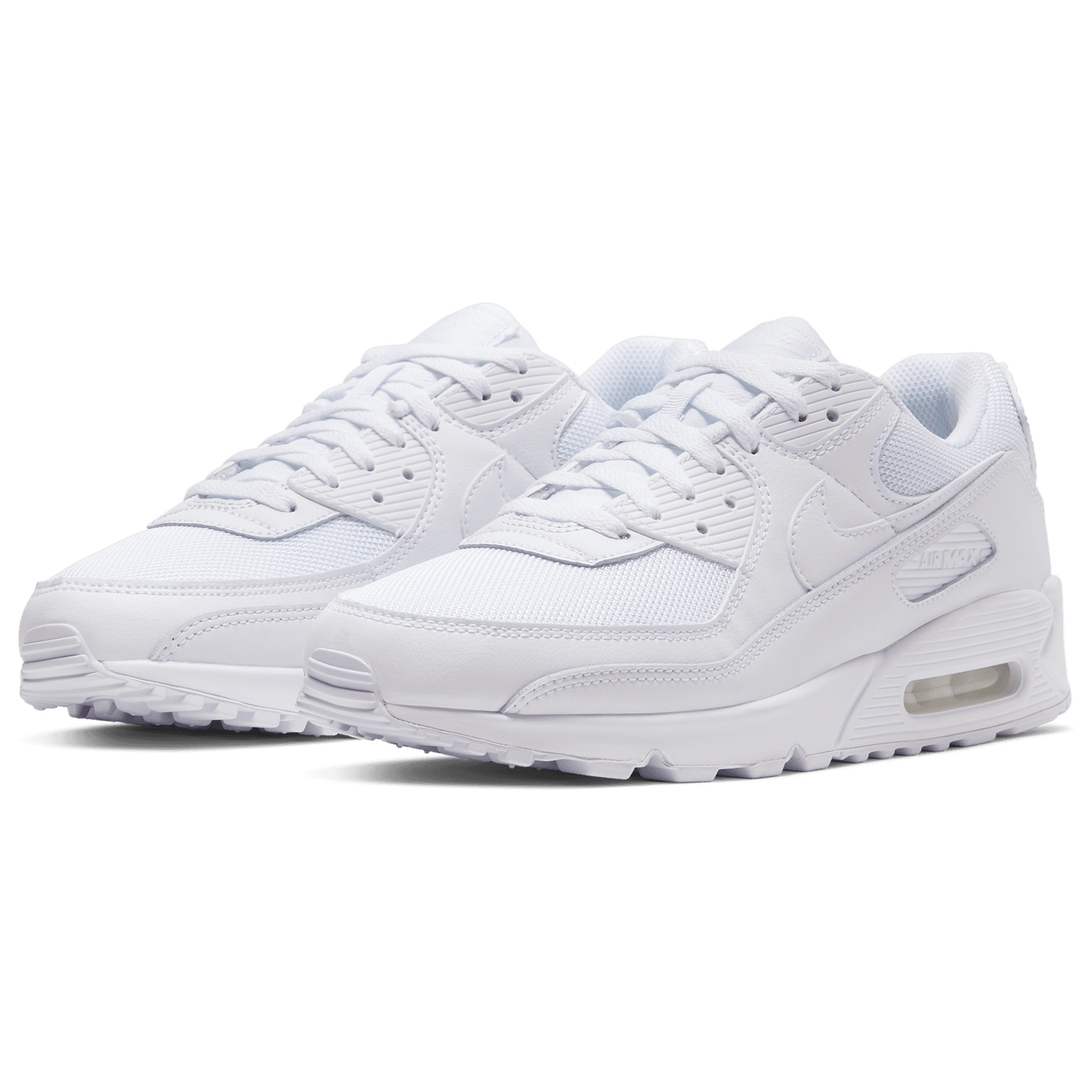 Nike Air Max 90 - Men's - White/White/Wolf Grey