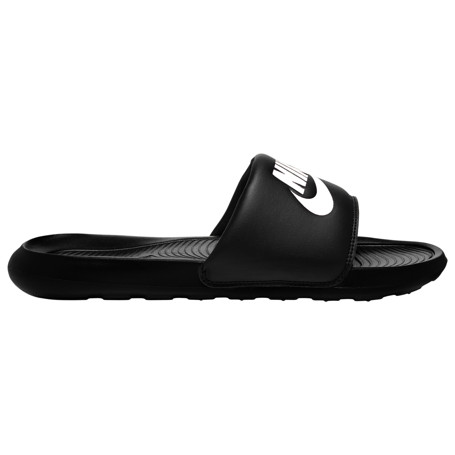 Nike Victori One Slides - Men's - Black/Black/White