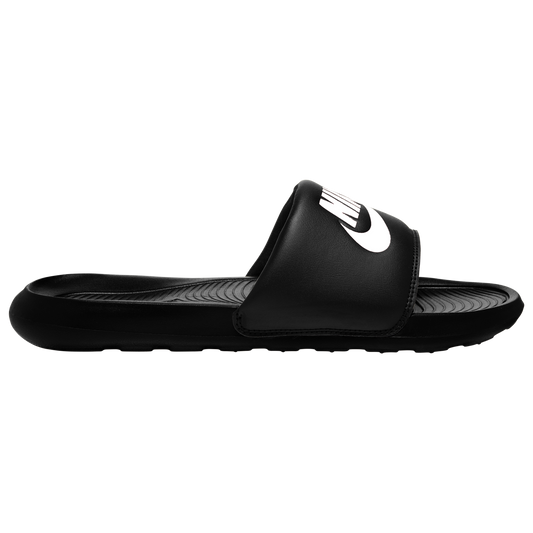 Nike Victori One Slides - Men's - Black/Black/White