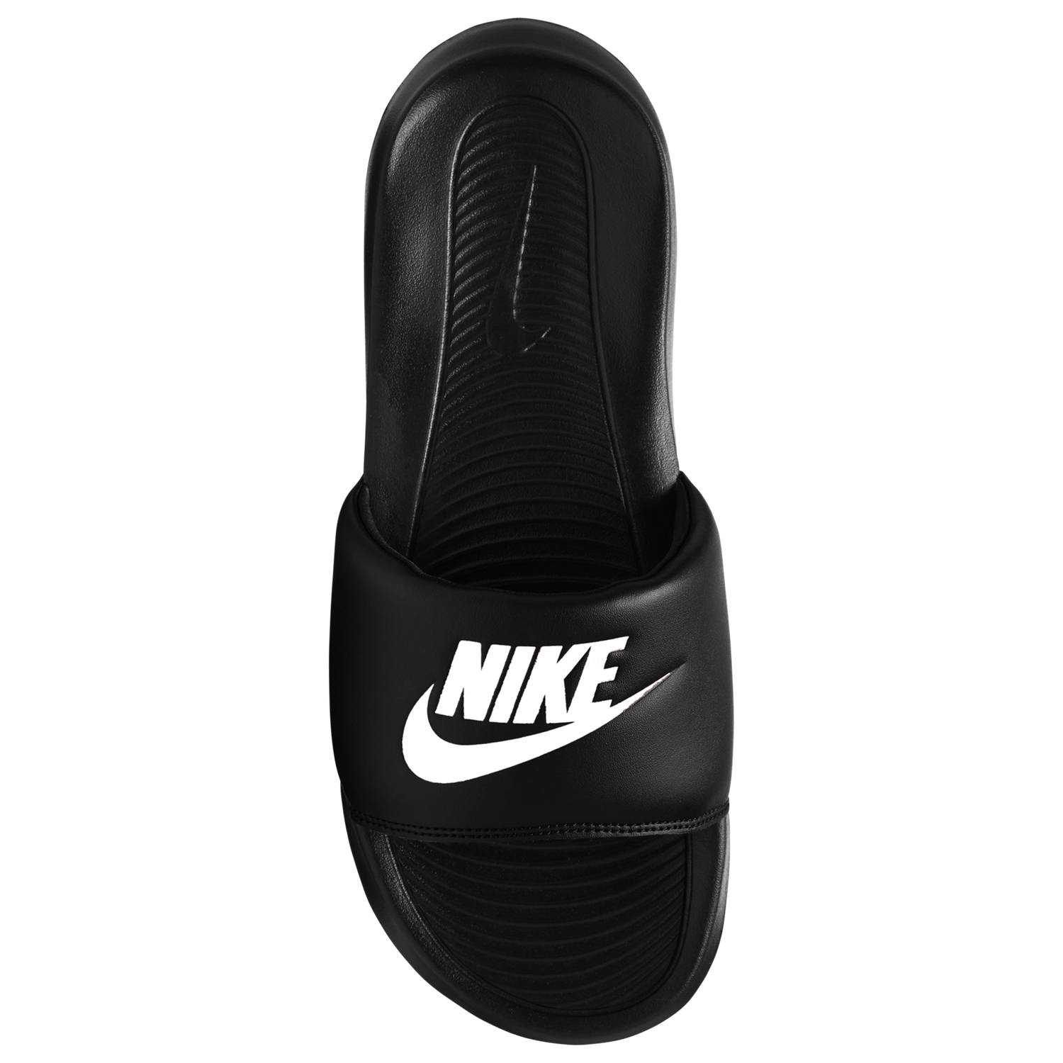 Nike Victori One Slides - Men's - Black/Black/White
