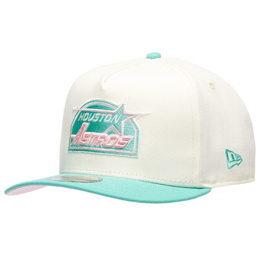 New Era Astros 950AF Curve 35th Anniversary Cap - Men's - Clear Mint/Chrome