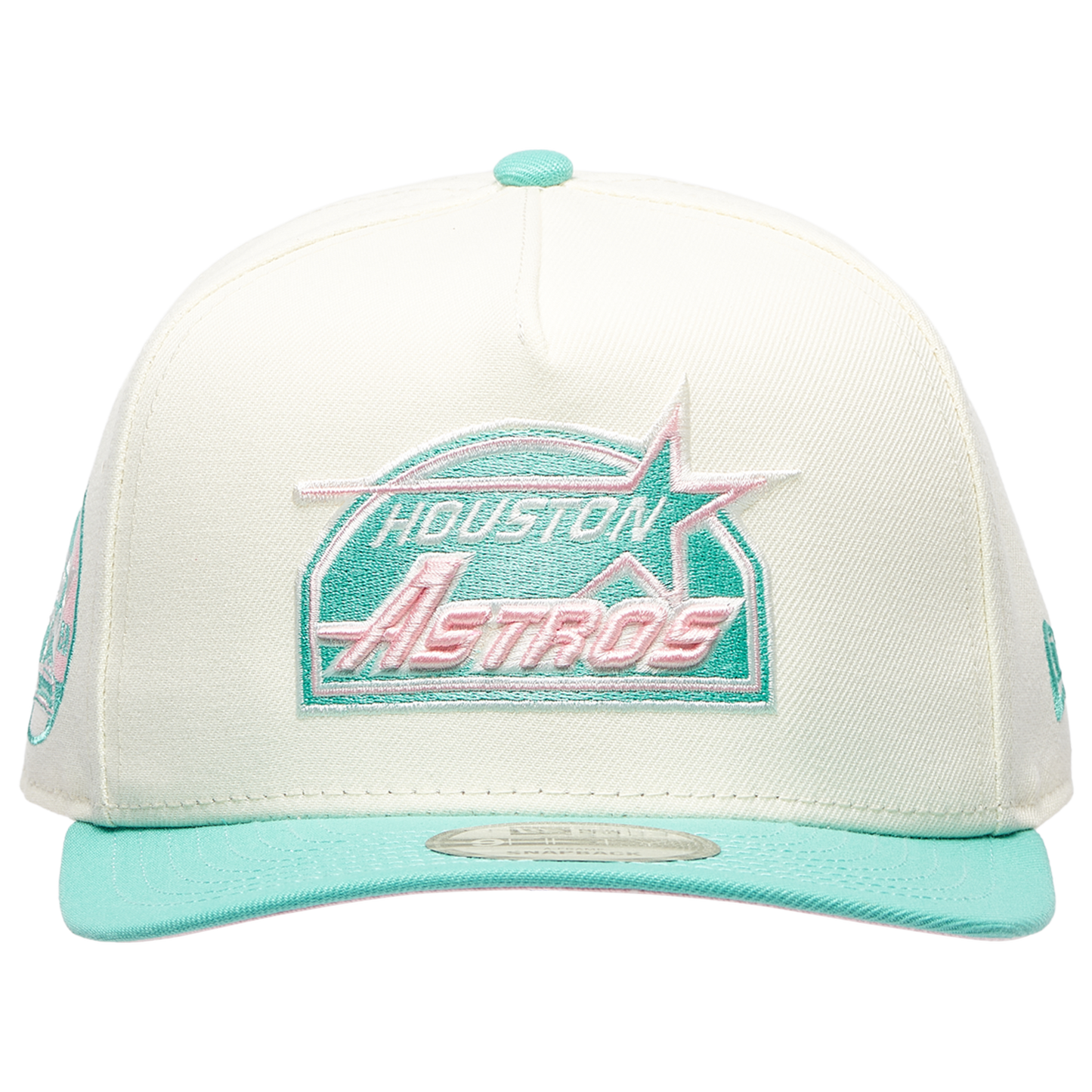 New Era Astros 950AF Curve 35th Anniversary Cap - Men's - Clear Mint/Chrome